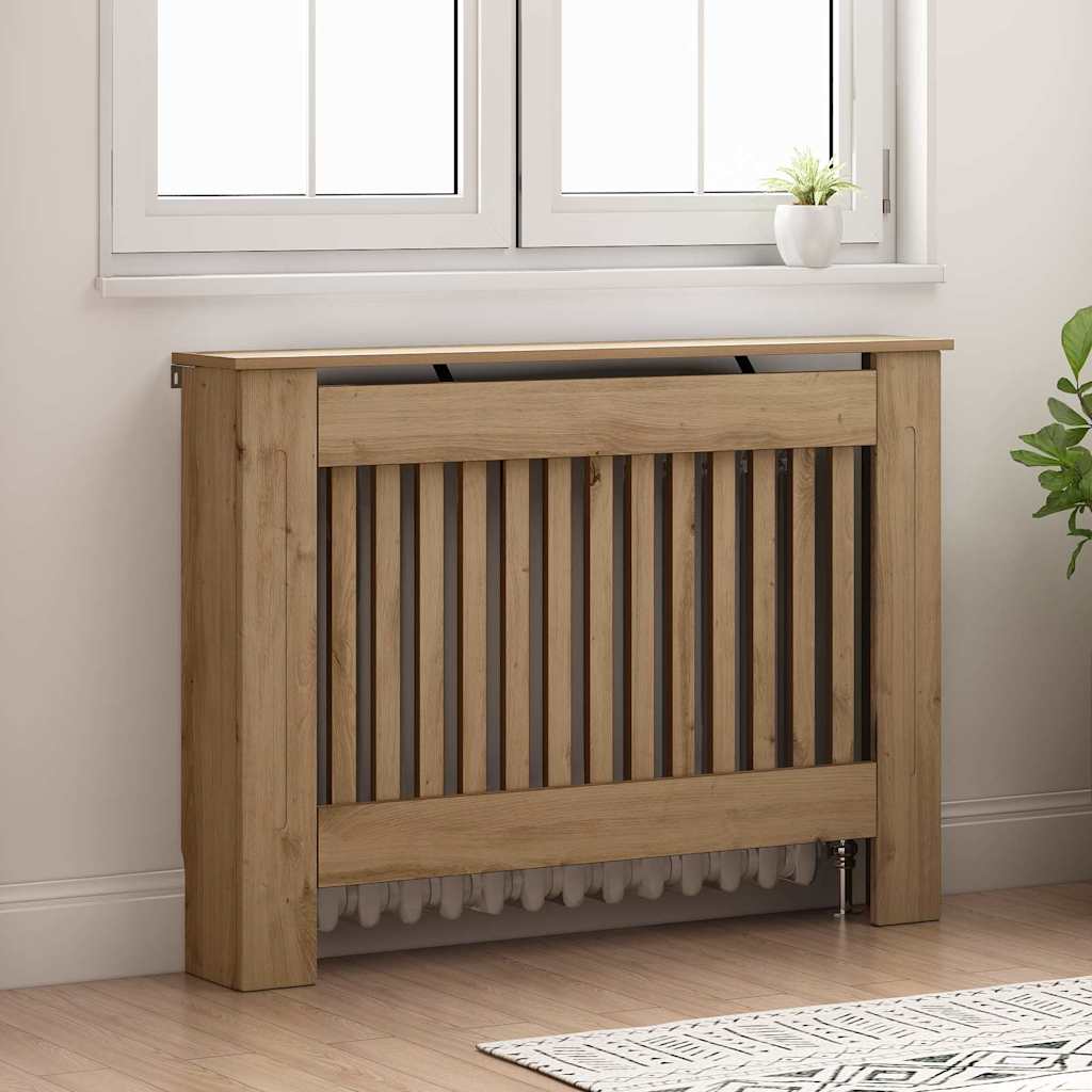 Copertura per radiatori Rovere artigianale 112 x 19 x 81,5 cm