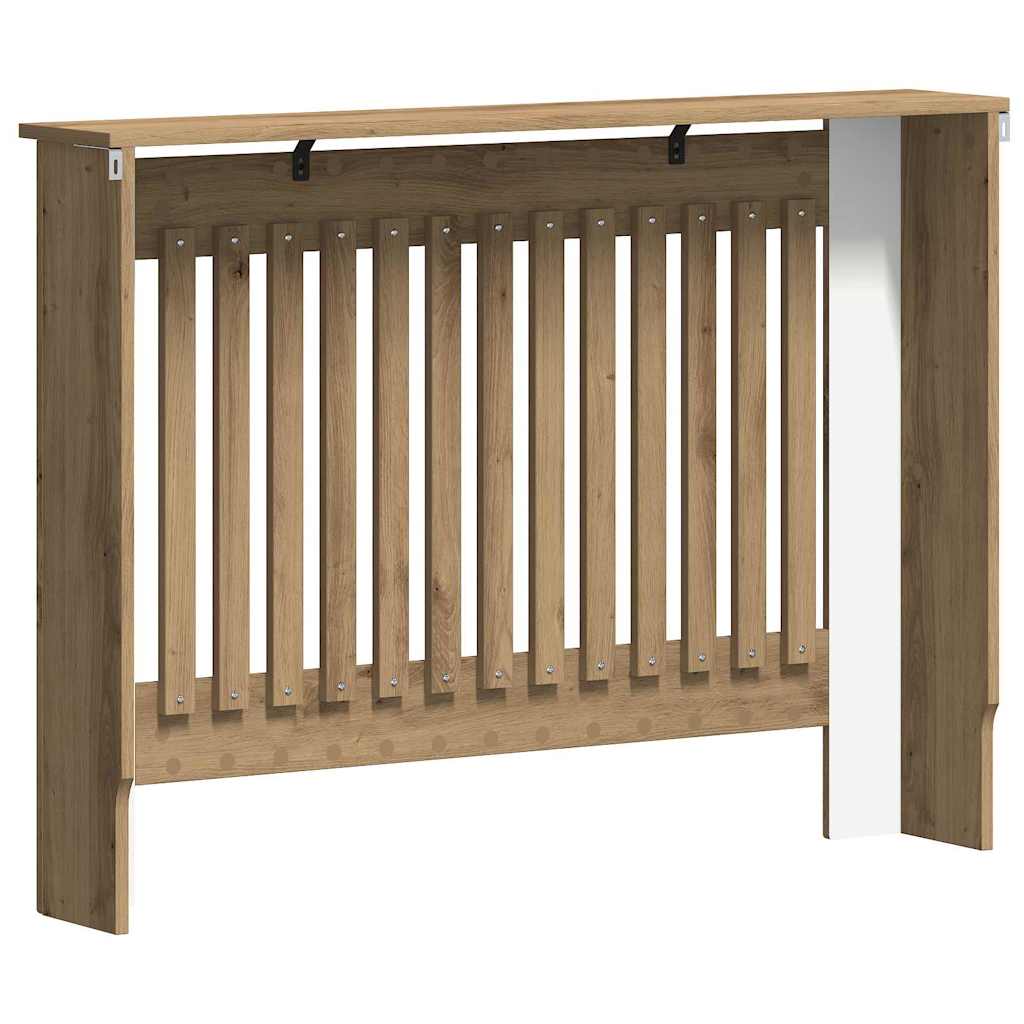 Copertura per radiatori Rovere artigianale 112 x 19 x 81,5 cm