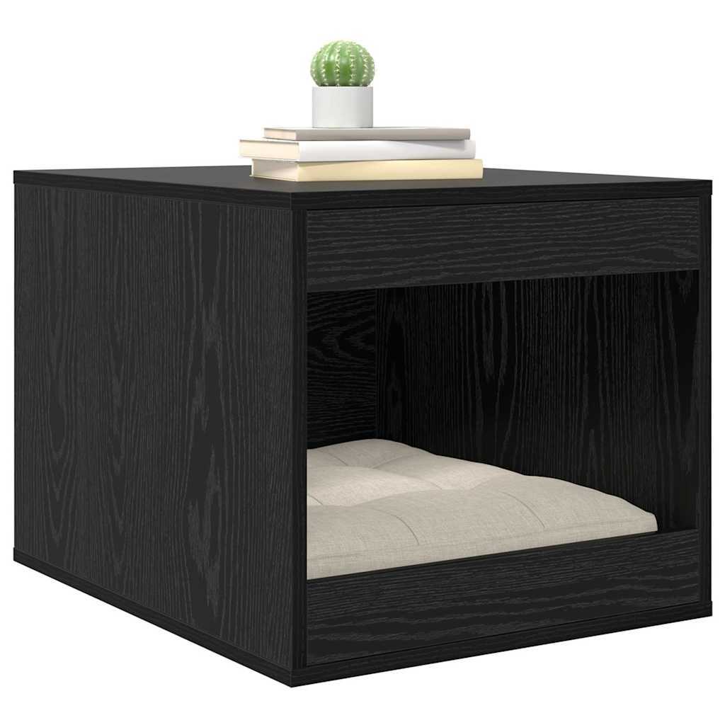 Rifugio per lettiera per gatti Rovere Nero 47 x 59 x 42 cm