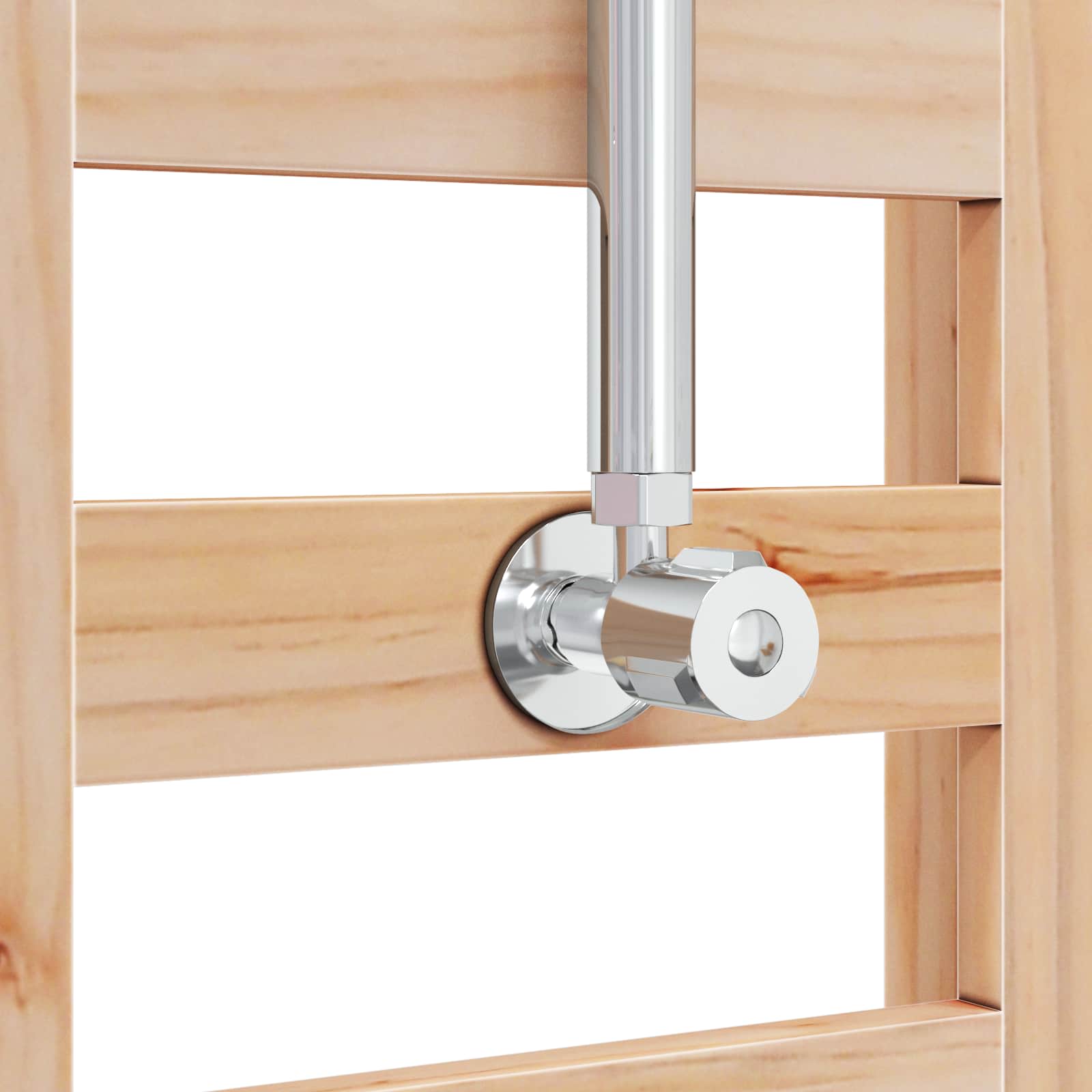 Doccia da esterno 223 cm Legno massello di pino e acciaio inox