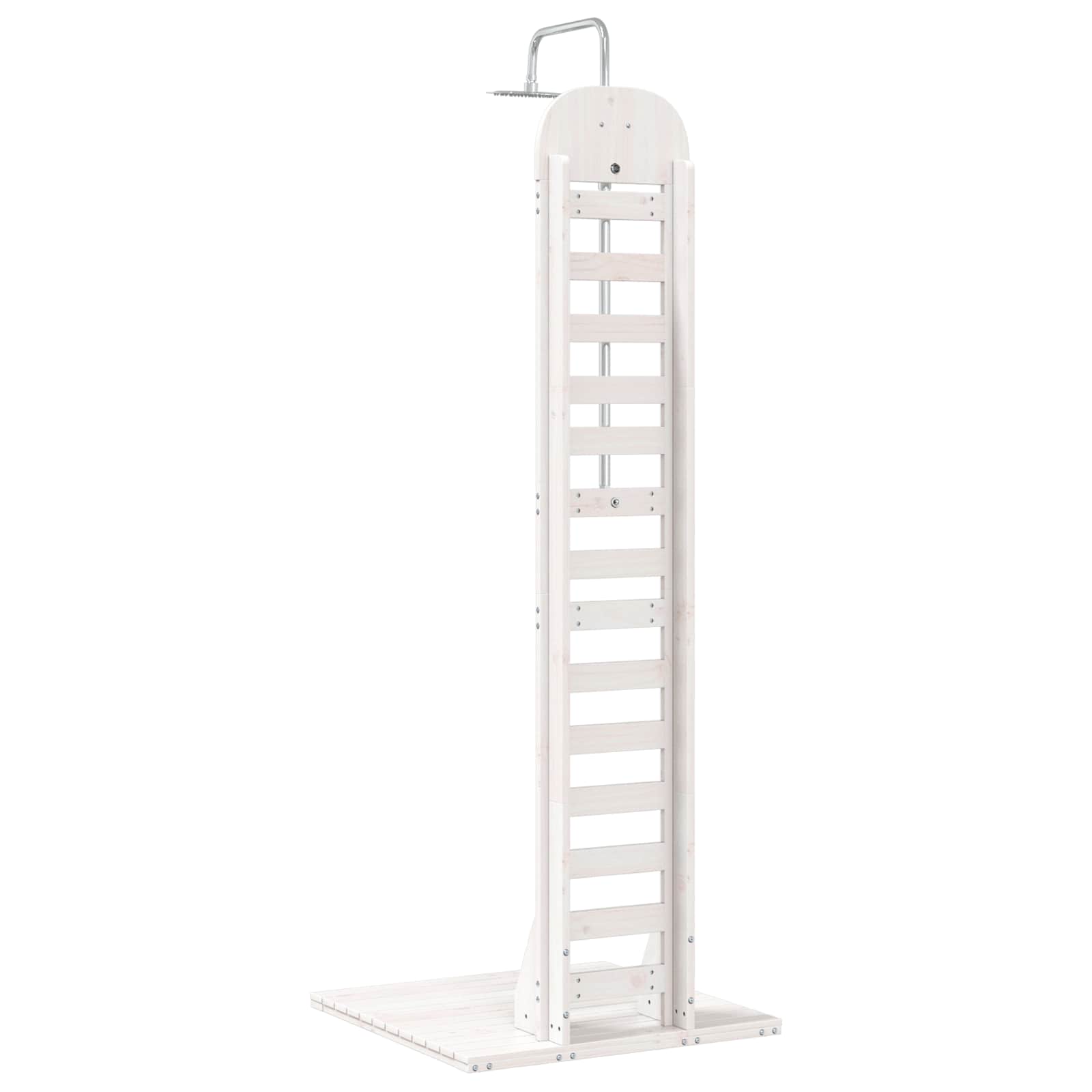Doccia da esterno 223 cm Legno massello di pino e acciaio inox