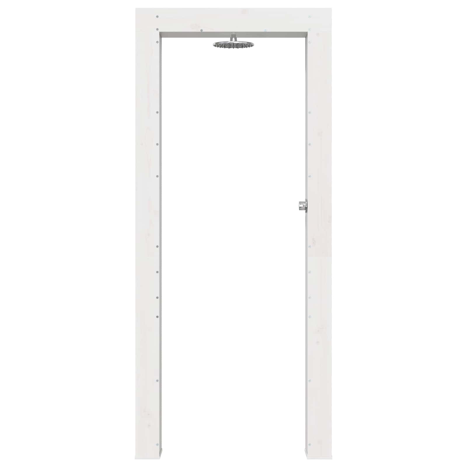 Doccia da esterno 226 cm Legno massello di pino e acciaio inox