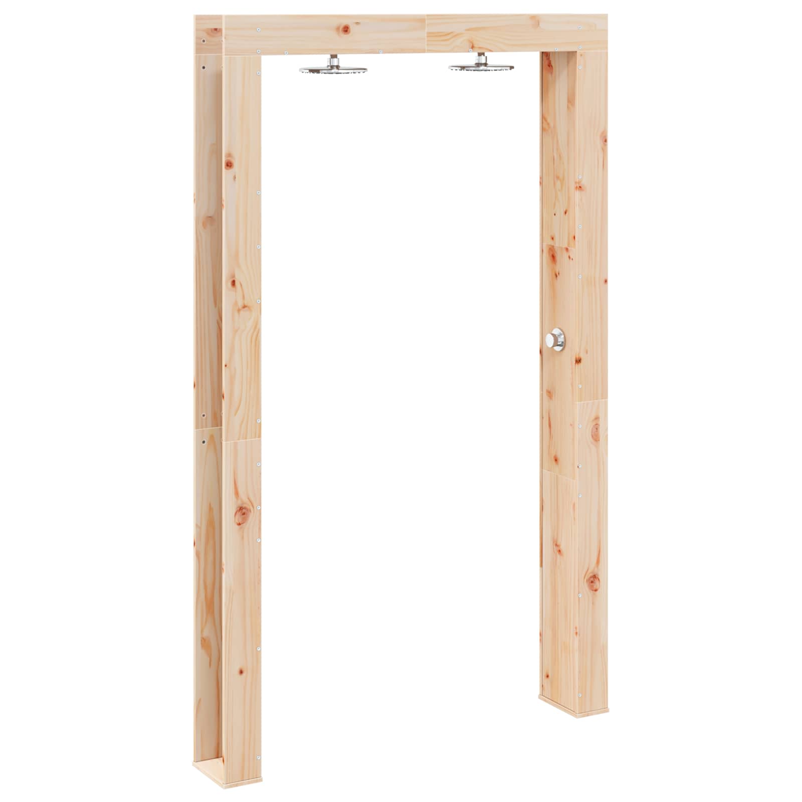 Doccia da esterno 226 cm Legno massello di pino e acciaio inox