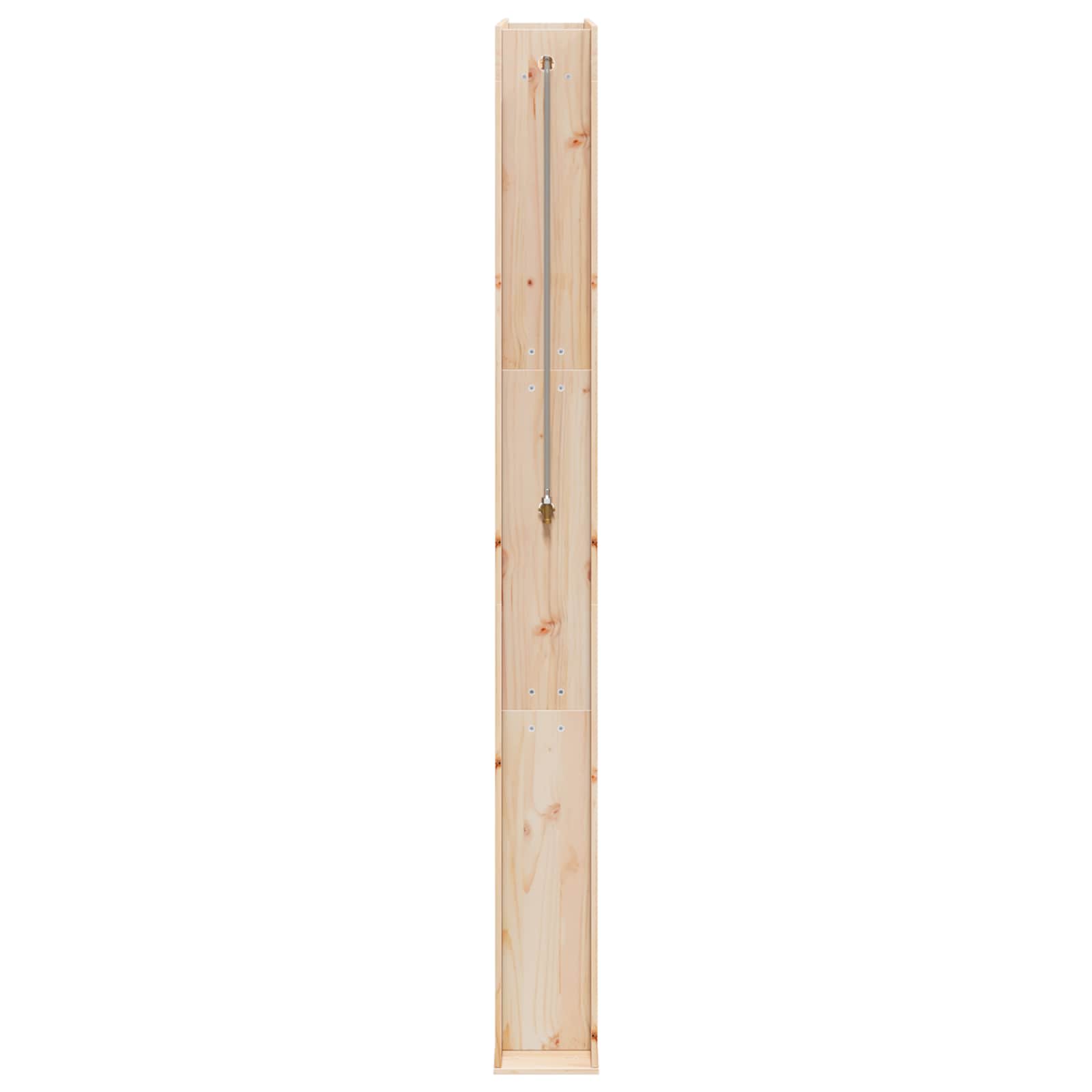 Doccia da esterno 226 cm Legno massello di pino e acciaio inox