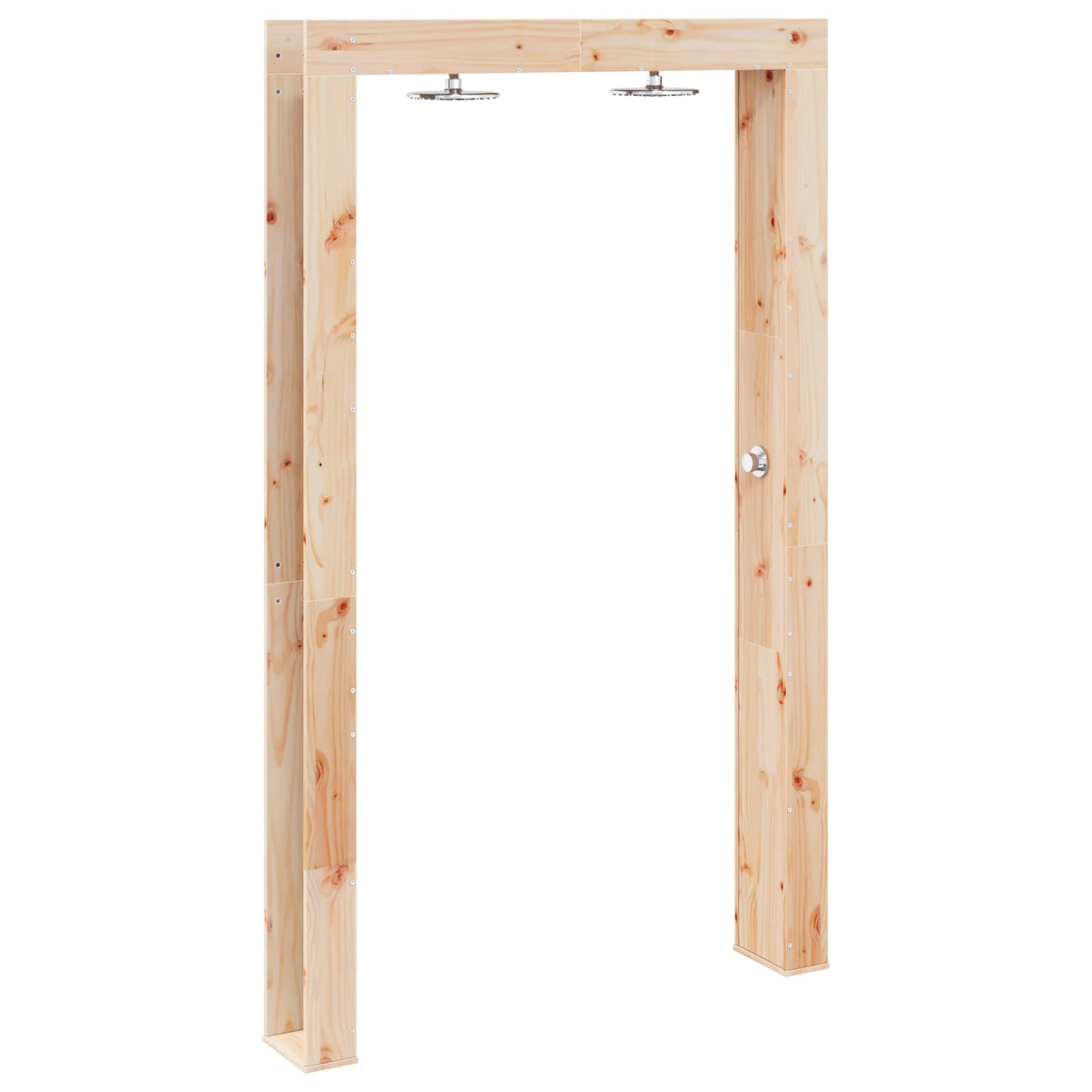 Doccia da esterno 226 cm Legno massello di pino e acciaio inox