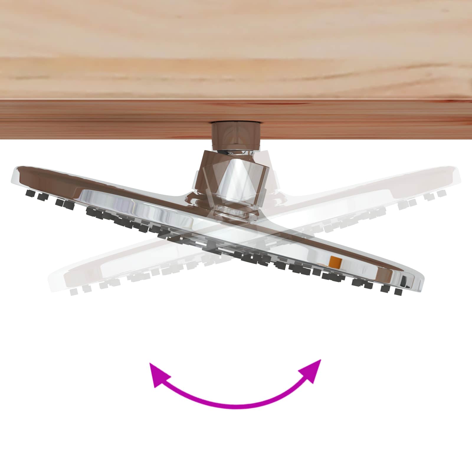 Doccia da esterno 226 cm Legno massello di pino e acciaio inox