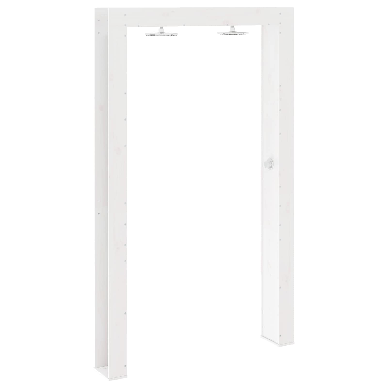 Doccia da esterno 226 cm Legno massello di pino e acciaio inox