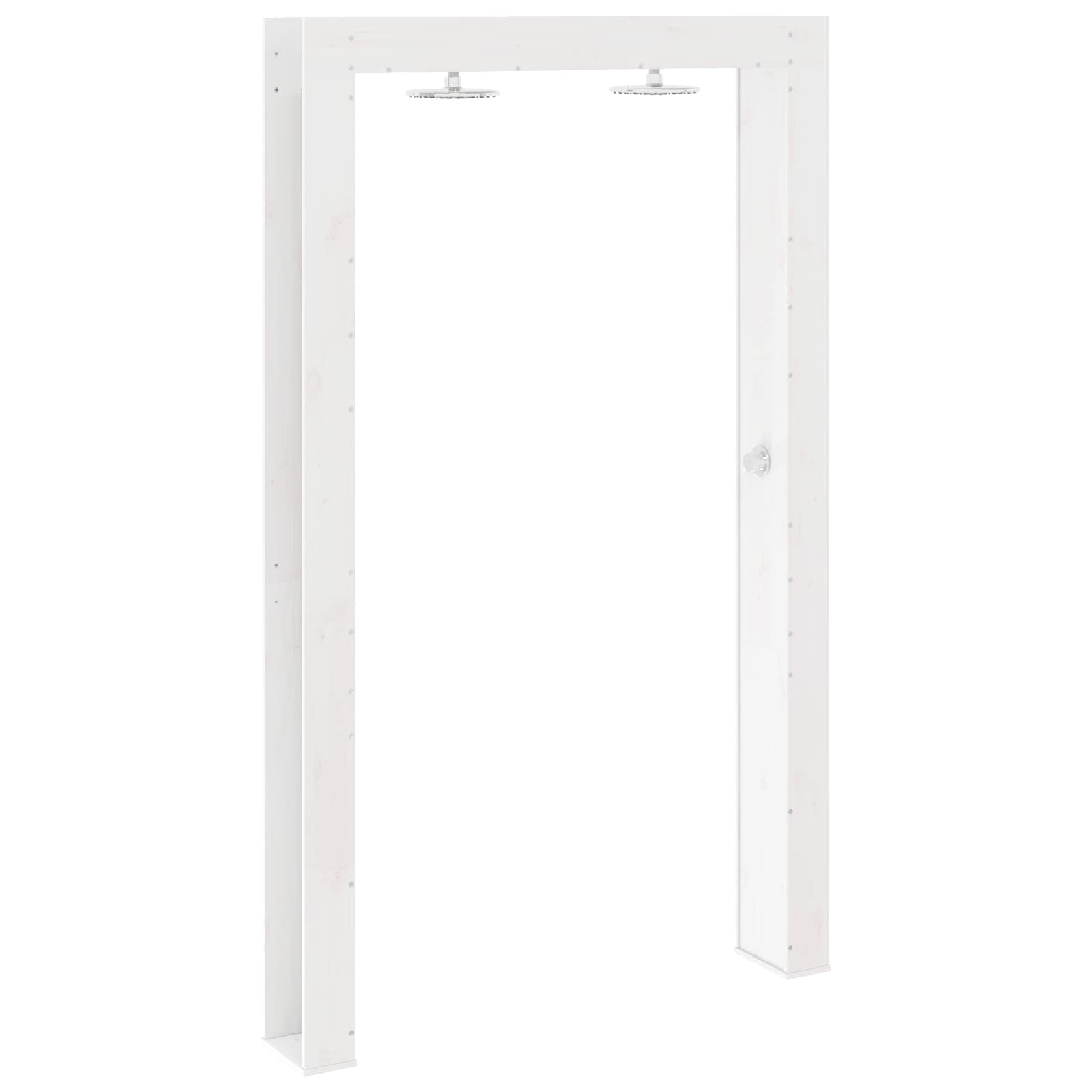 Doccia da esterno 226 cm Legno massello di pino e acciaio inox