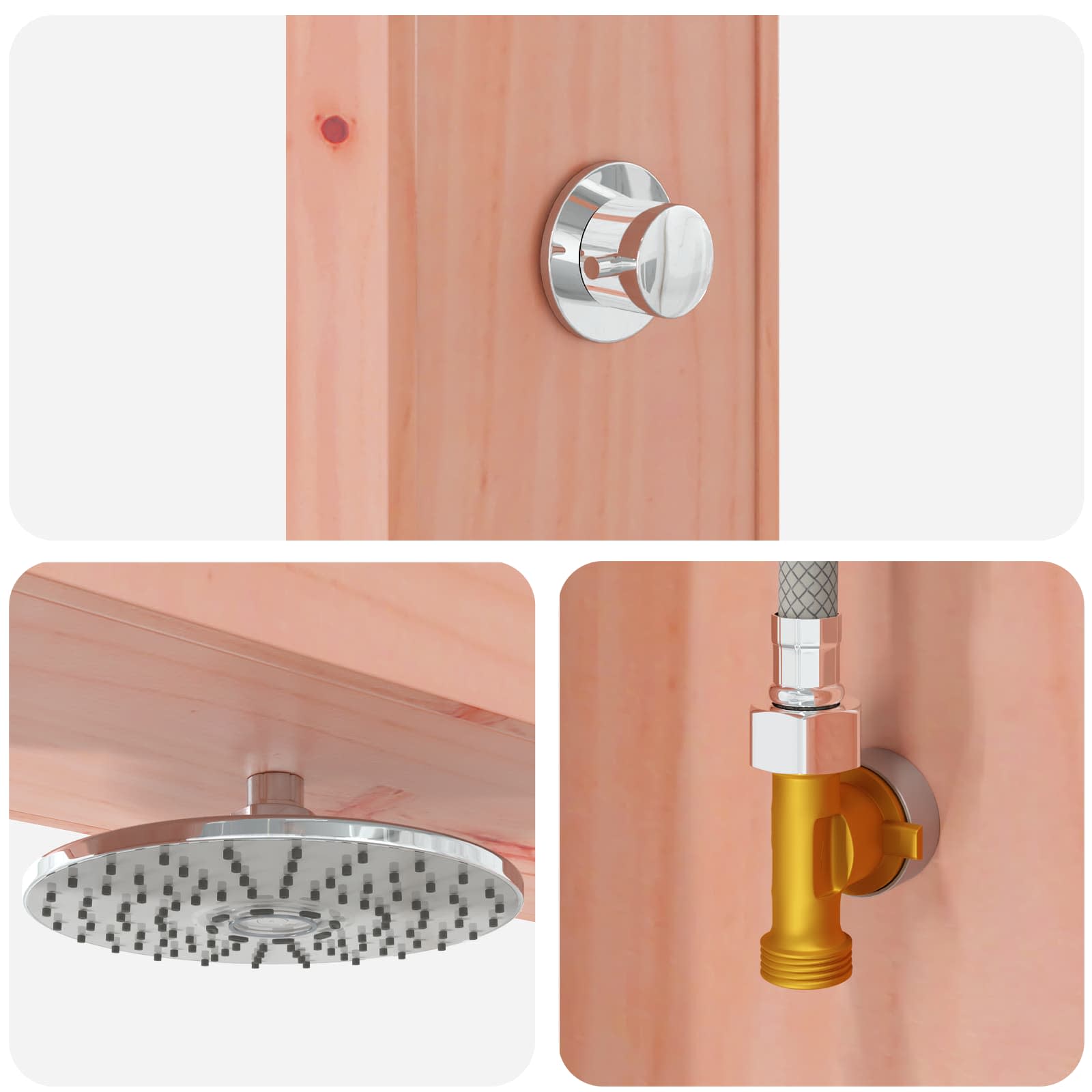 Doccia da esterno 226 cm Naturale
