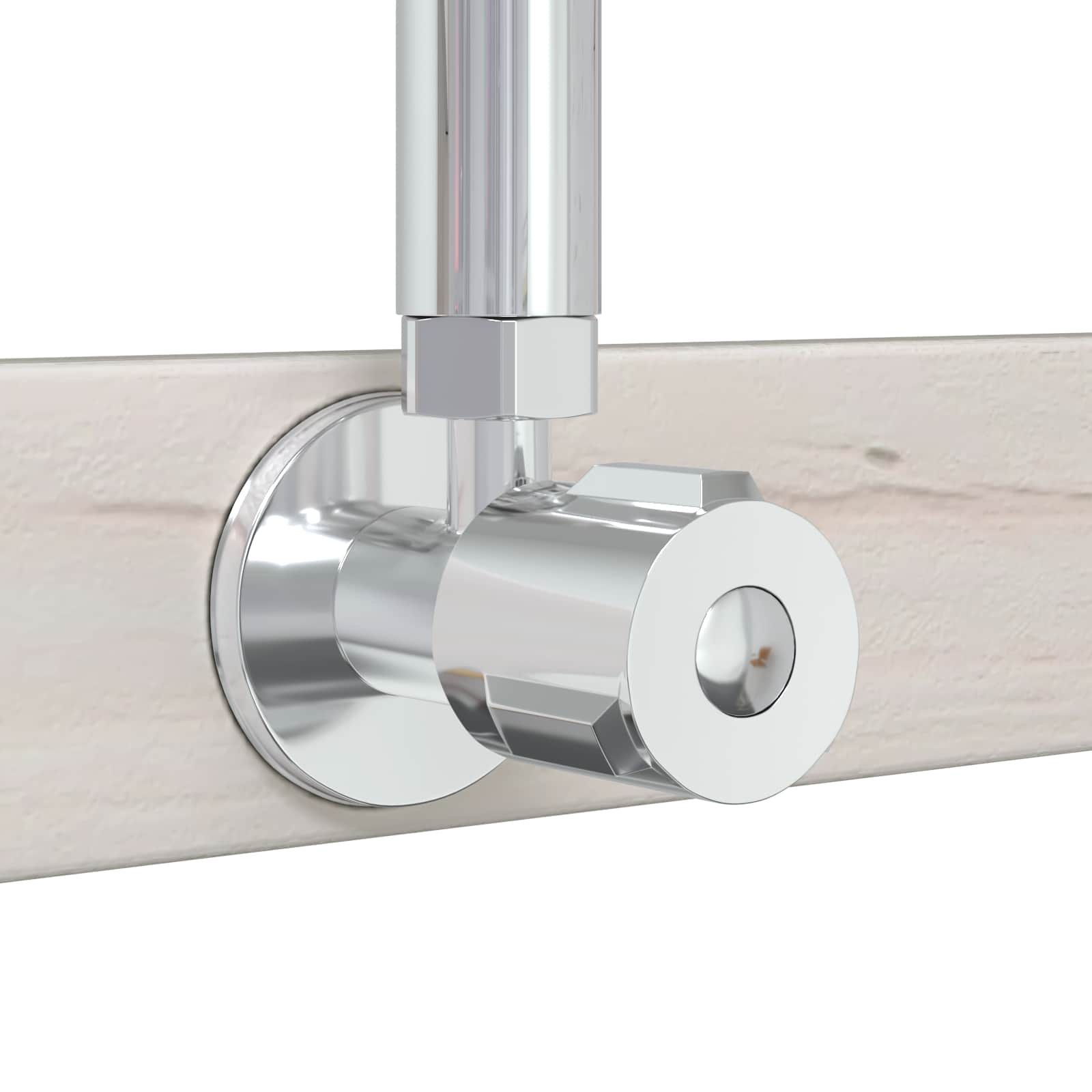Doccia da esterno 225 cm Legno massello di pino e acciaio inox