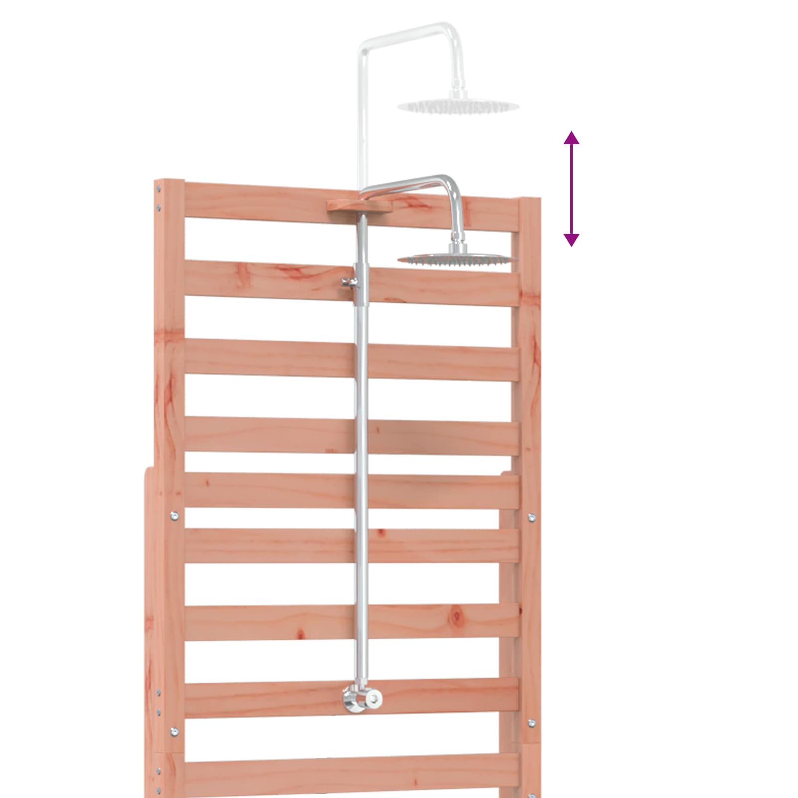 Doccia da esterno 225 cm Naturale
