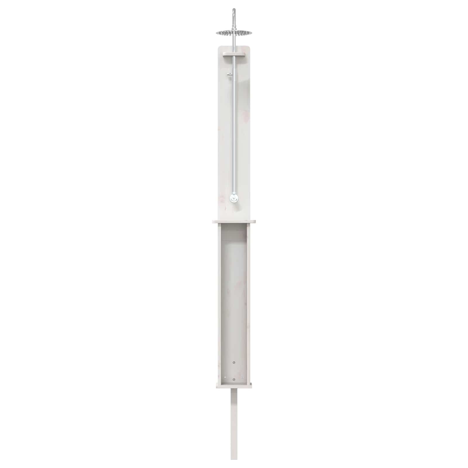 Doccia da esterno 246 cm Legno massello di pino e acciaio inox