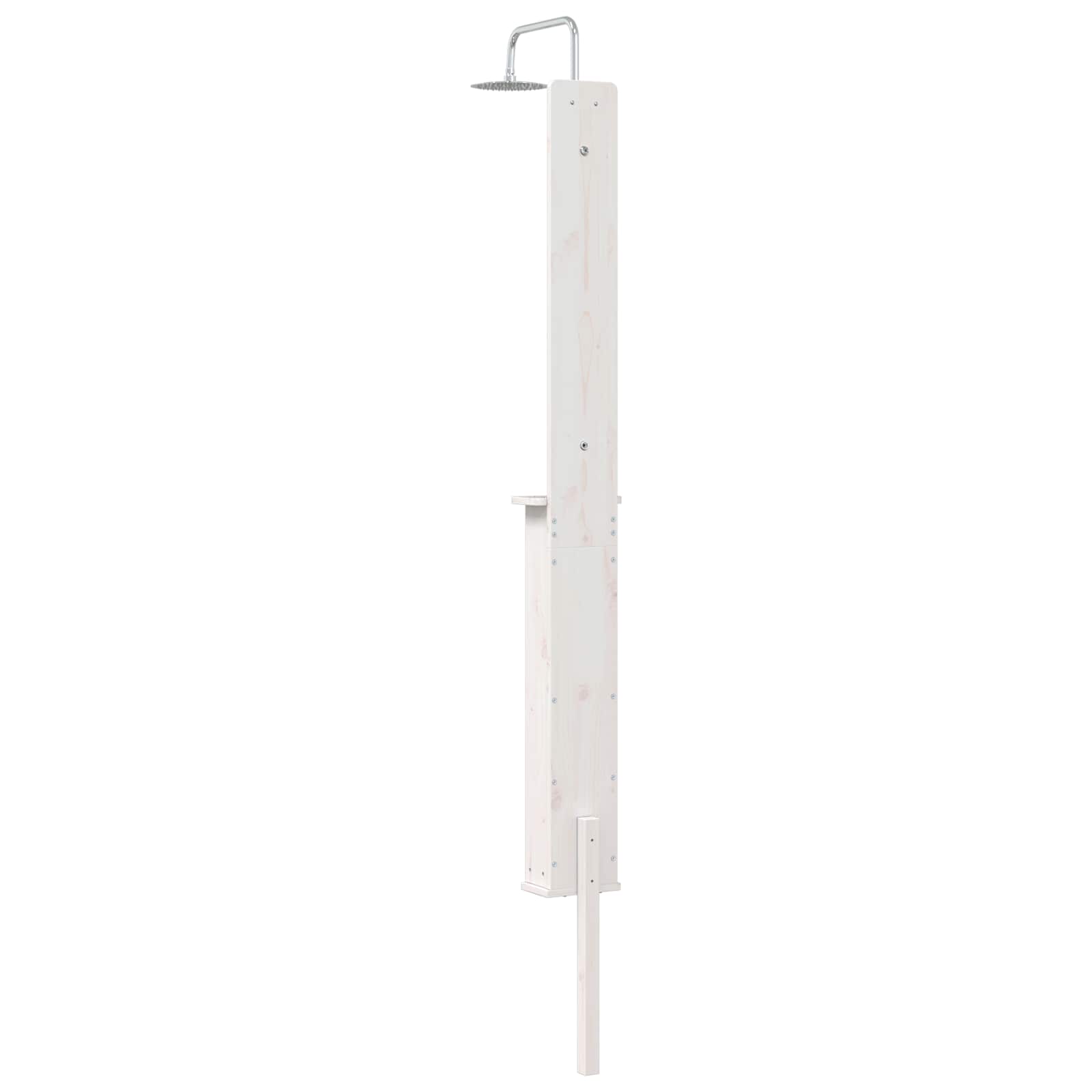 Doccia da esterno 246 cm Legno massello di pino e acciaio inox