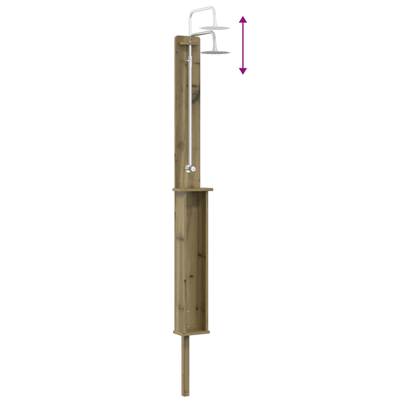 Doccia da esterno 246 cm Naturale