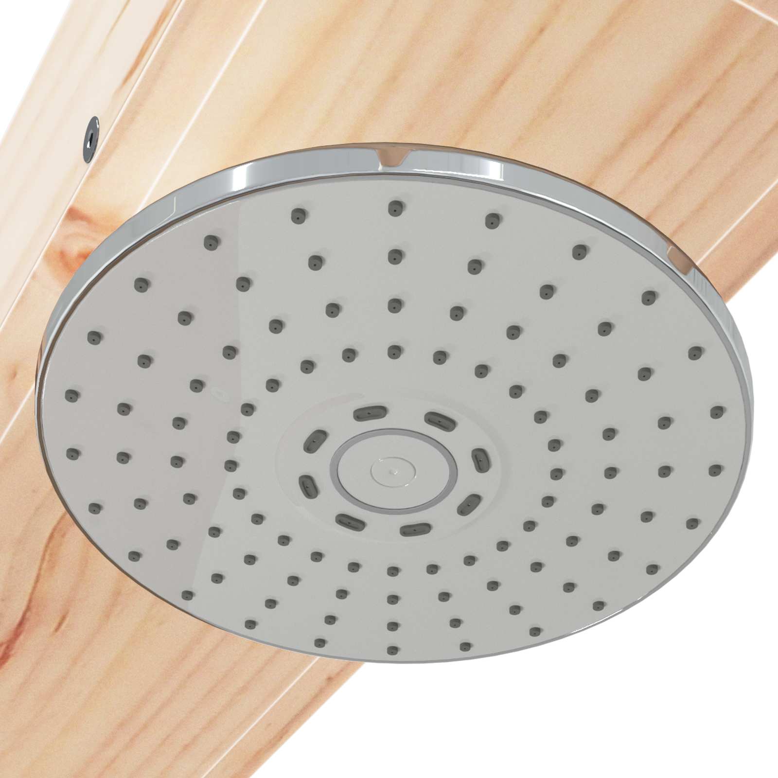 Doccia da esterno 210 cm Legno massello di pino e acciaio inox