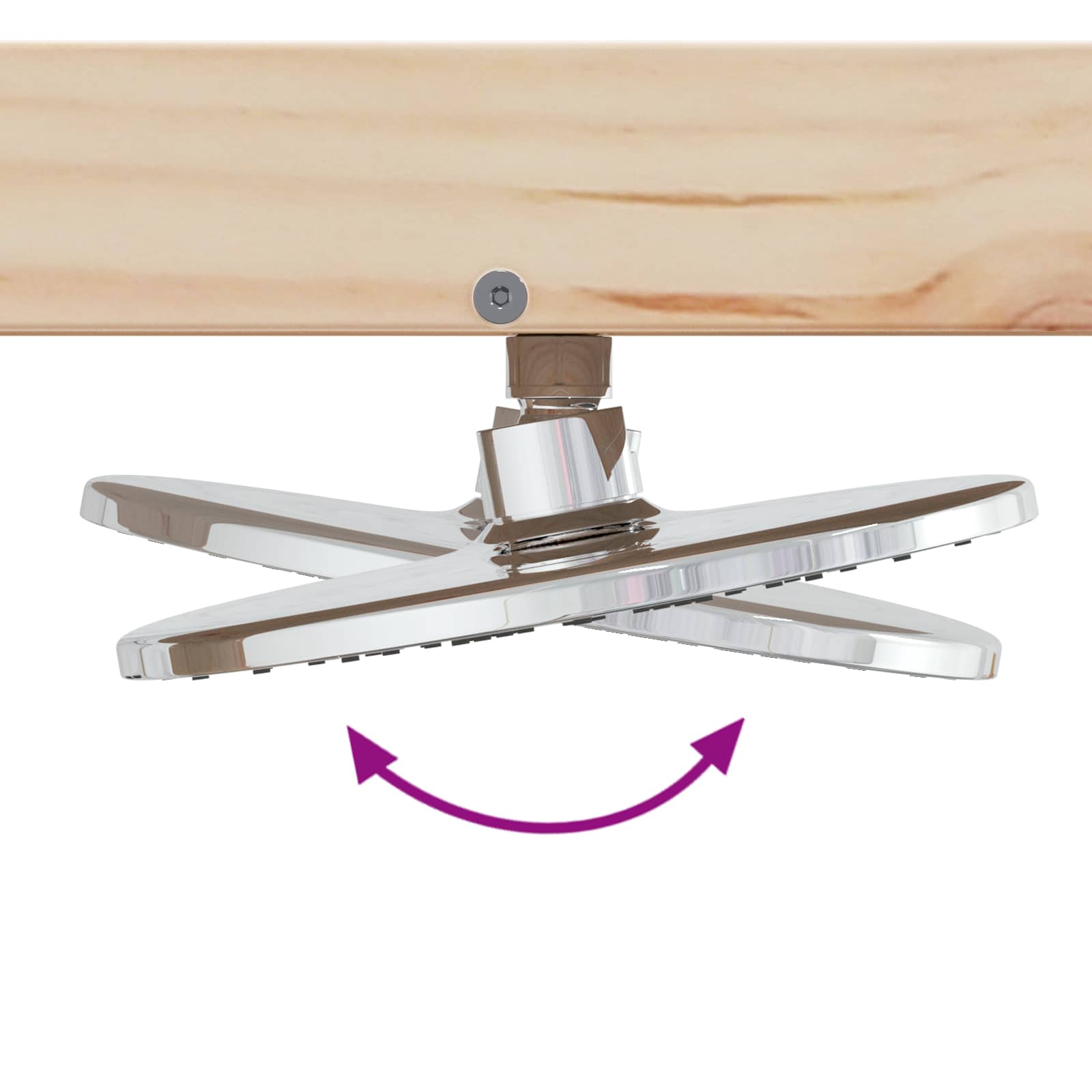 Doccia da esterno 210 cm Legno massello di pino e acciaio inox