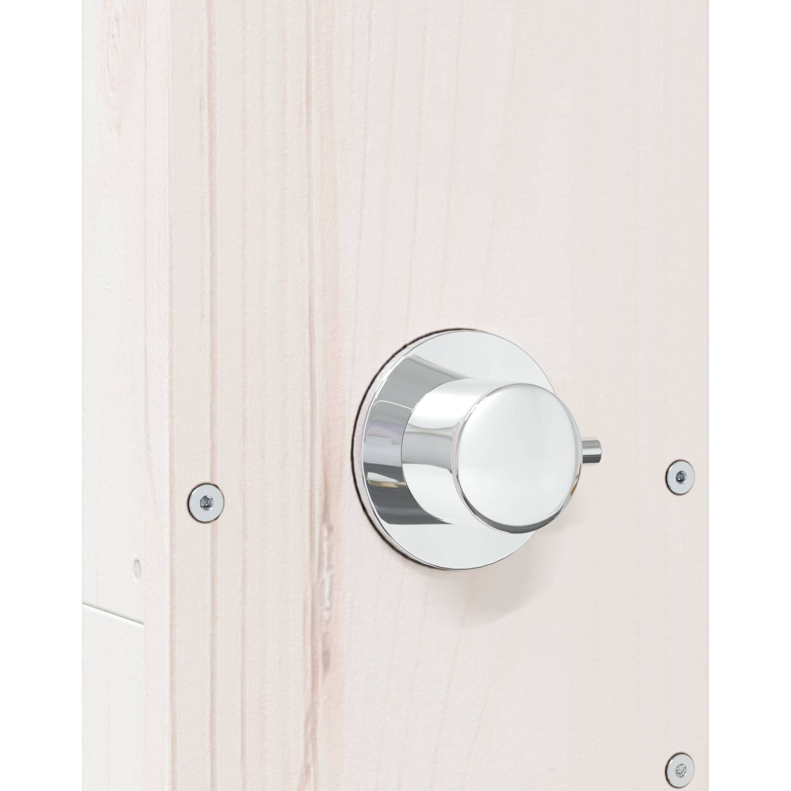 Doccia da esterno 210 cm Legno massello di pino e acciaio inox