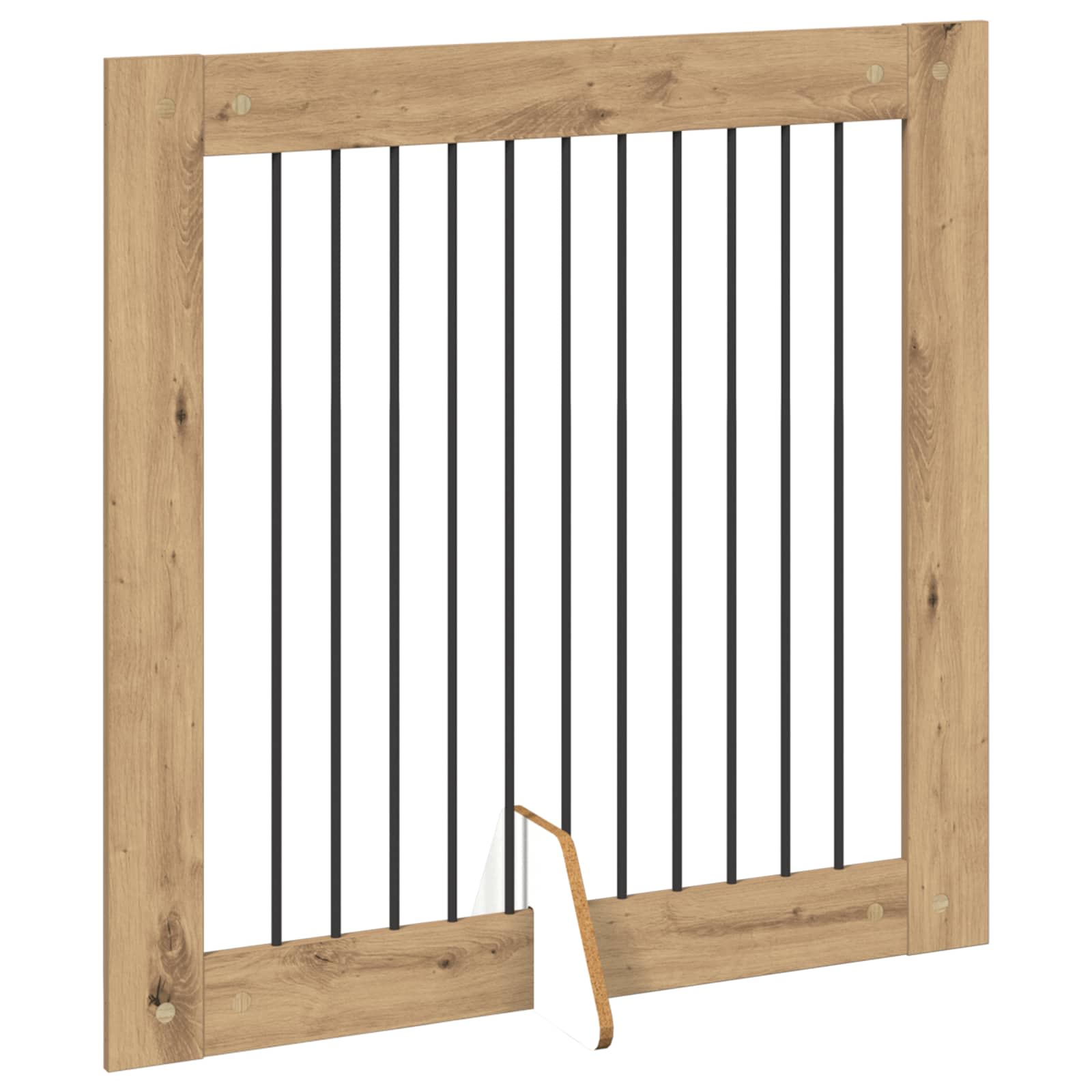 Cancello per cani pieghevole con supporti 2 pz 200,5 cm