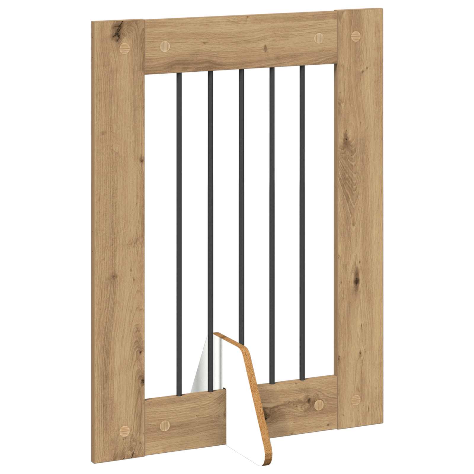 Cancello per cani pieghevole con supporti 4 pz 241 cm
