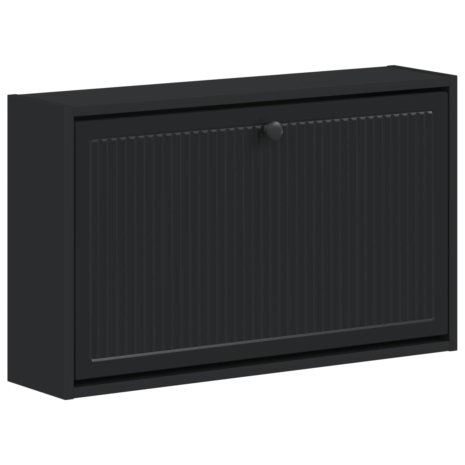 Mobiletto per Scarpe da Muro EDE 71 x 17 x 43 cm Nero