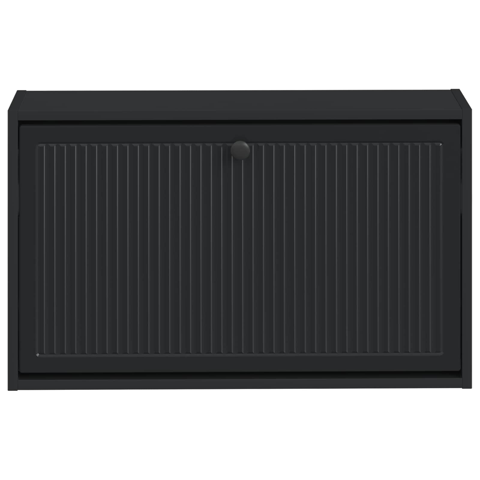 Mobiletto per Scarpe da Muro EDE 71 x 17 x 43 cm Nero