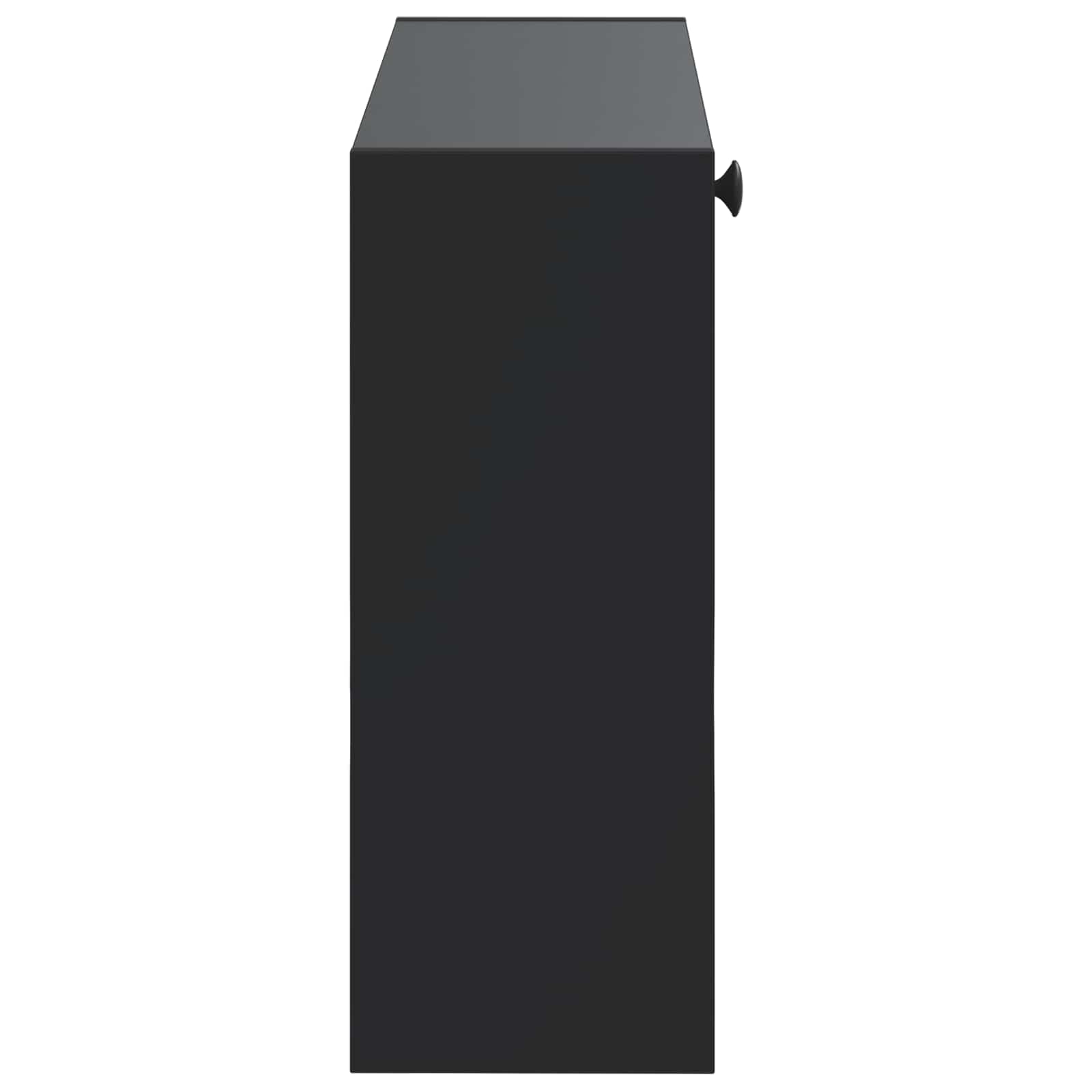 Mobiletto per Scarpe da Muro EDE 71 x 17 x 43 cm Nero