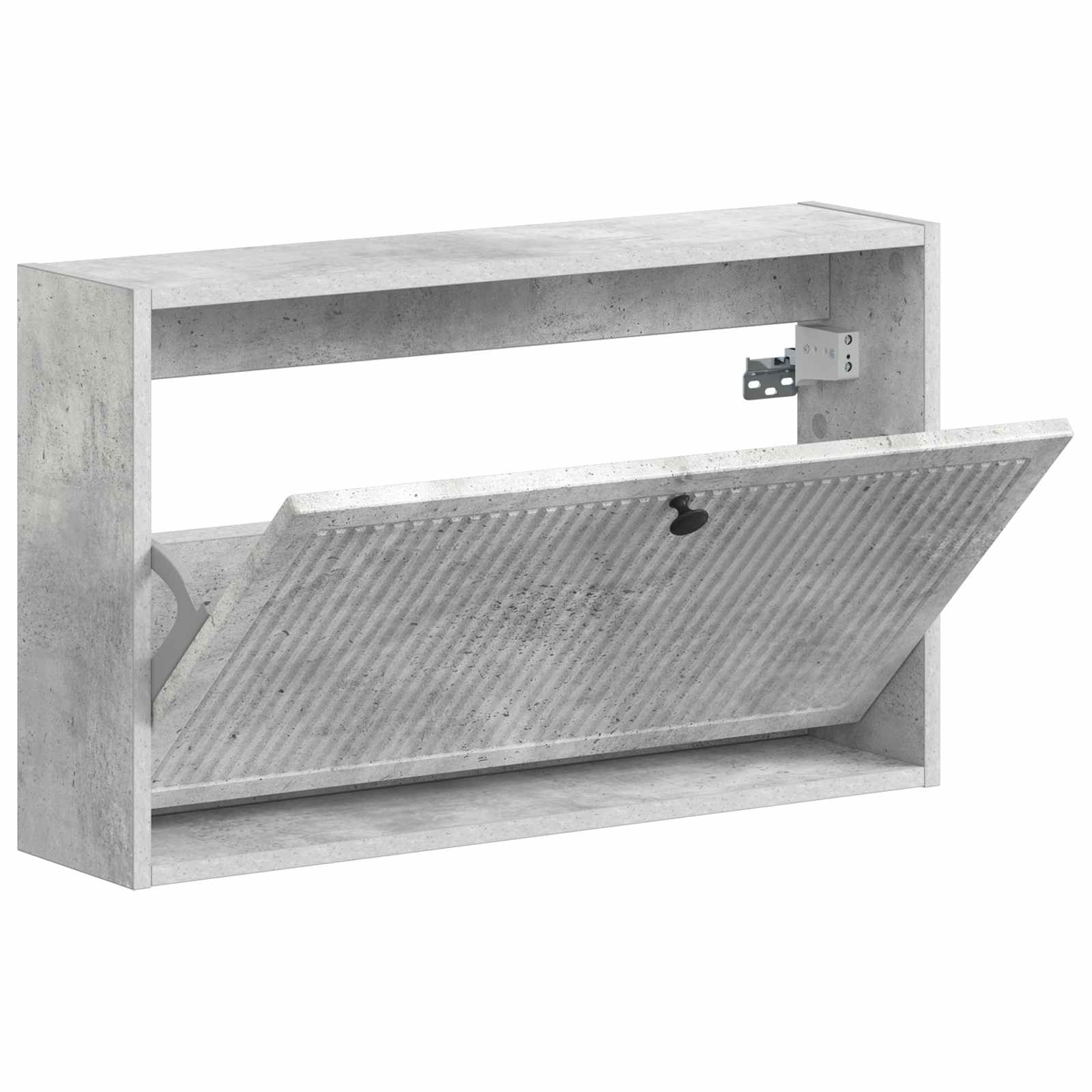 Mobiletto per Scarpe da Muro EDE 71 x 17 x 43 cm Grigio Cemento
