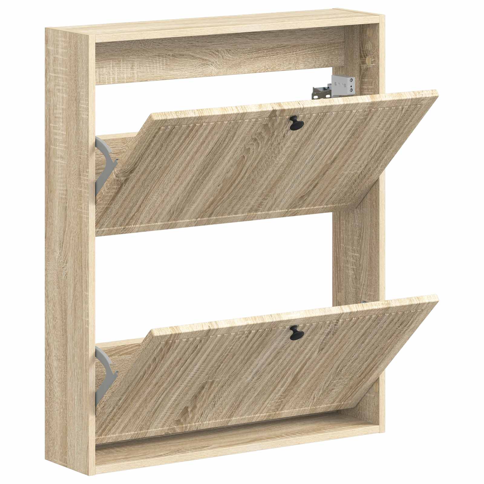 Mobiletto per Scarpe da Muro EDE 71 x 17 x 86 cm Rovere Sonoma