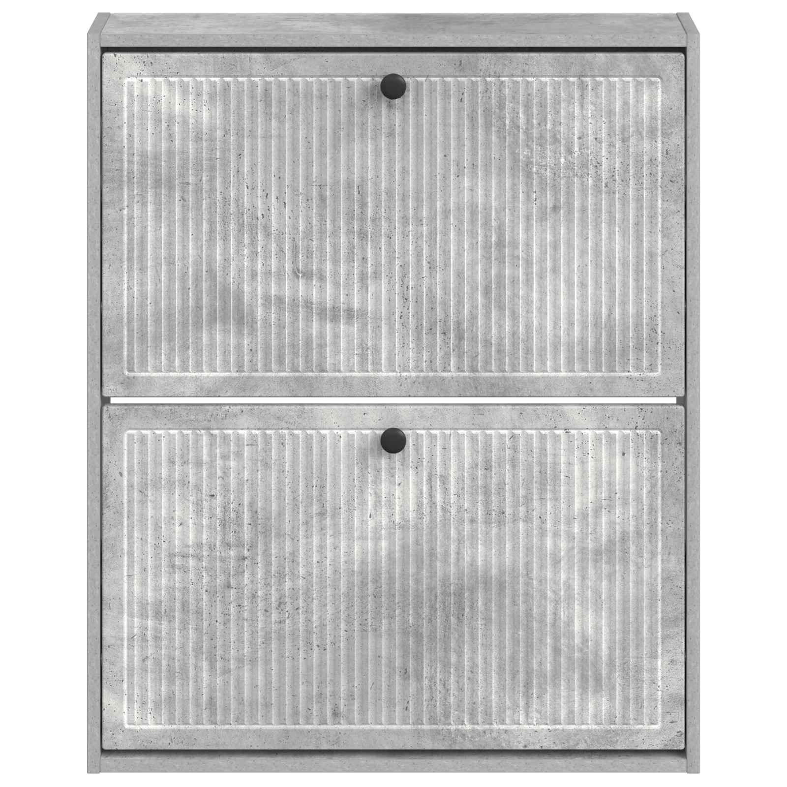 Mobiletto per Scarpe da Muro EDE 71 x 17 x 86 cm Grigio Cemento