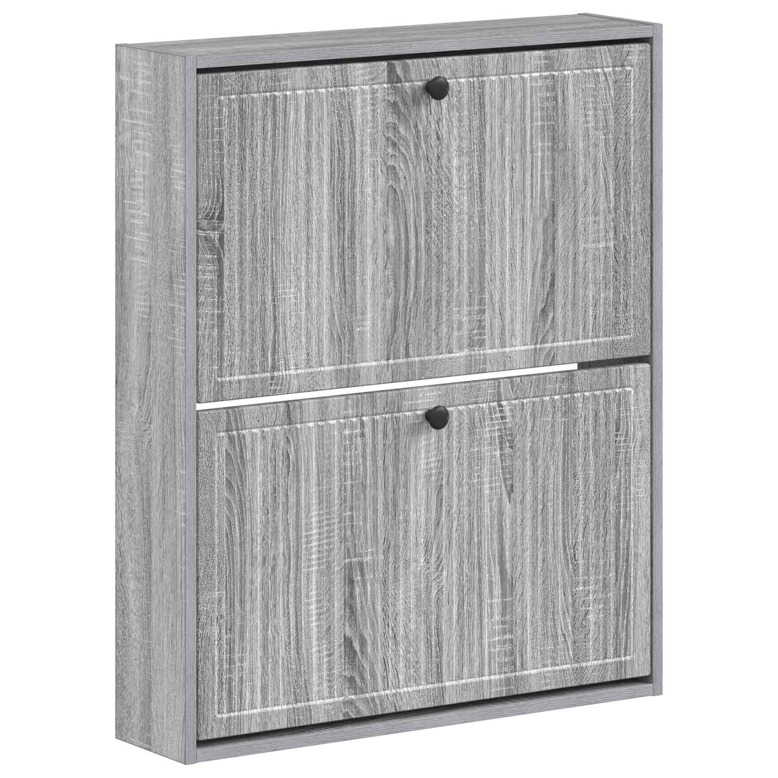 Mobiletto per Scarpe da Muro EDE 71 x 17 x 86 cm Sonoma grigio