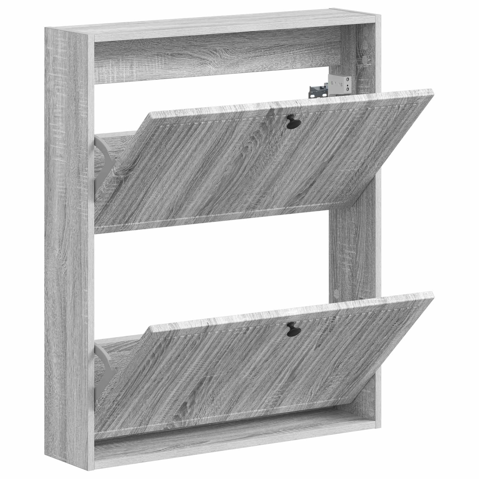 Mobiletto per Scarpe da Muro EDE 71 x 17 x 86 cm Sonoma grigio