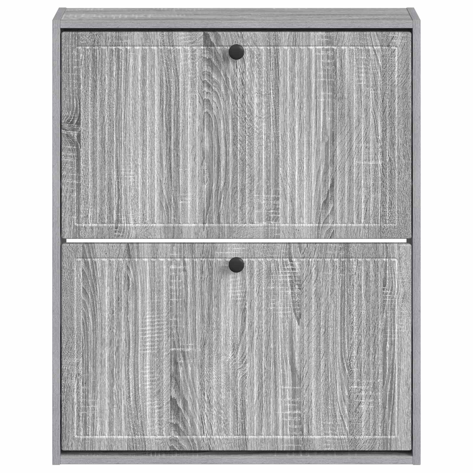 Mobiletto per Scarpe da Muro EDE 71 x 17 x 86 cm Sonoma grigio