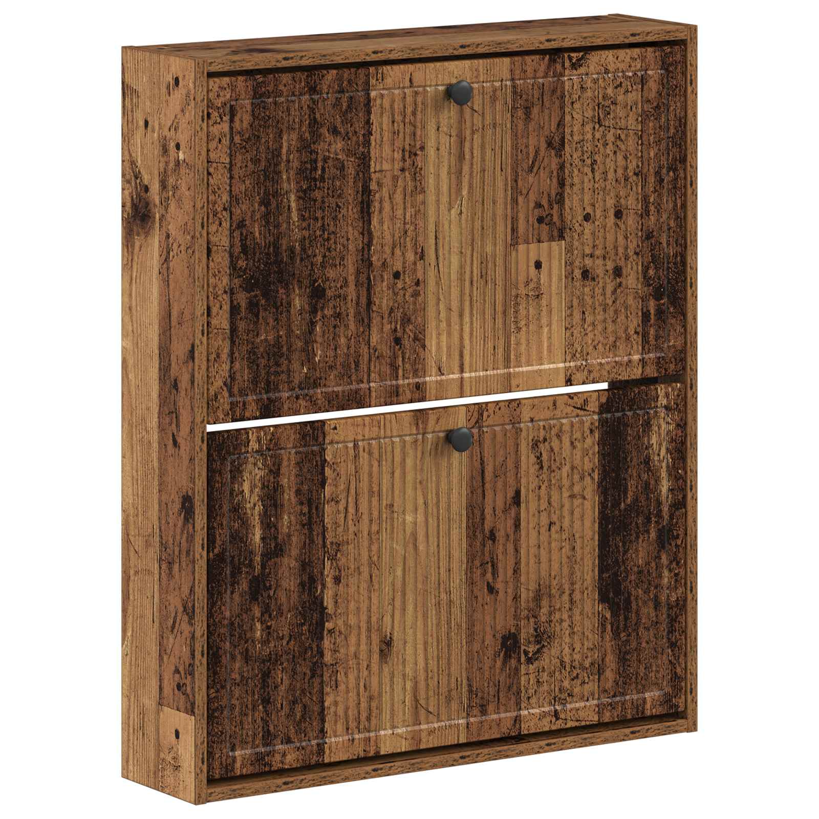 Mobiletto per Scarpe da Muro EDE 71 x 17 x 86 cm Legno antico