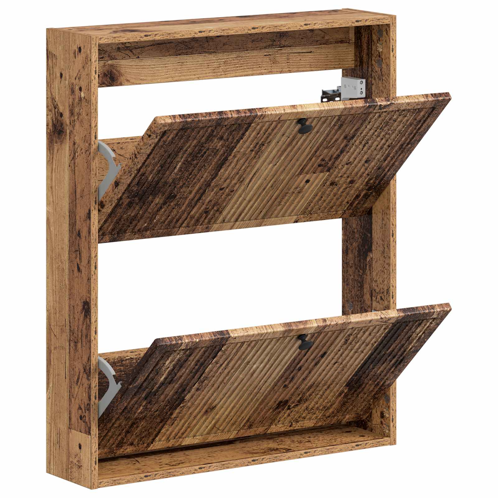 Mobiletto per Scarpe da Muro EDE 71 x 17 x 86 cm Legno antico