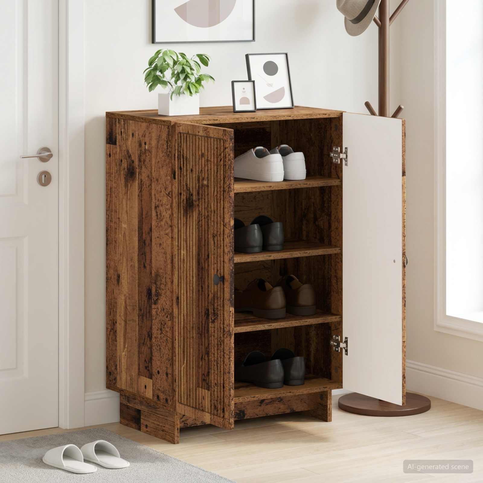 Mobile per scarpe EDE 59,5 x 39,5 x 90 cm Legno ingegnerizzato