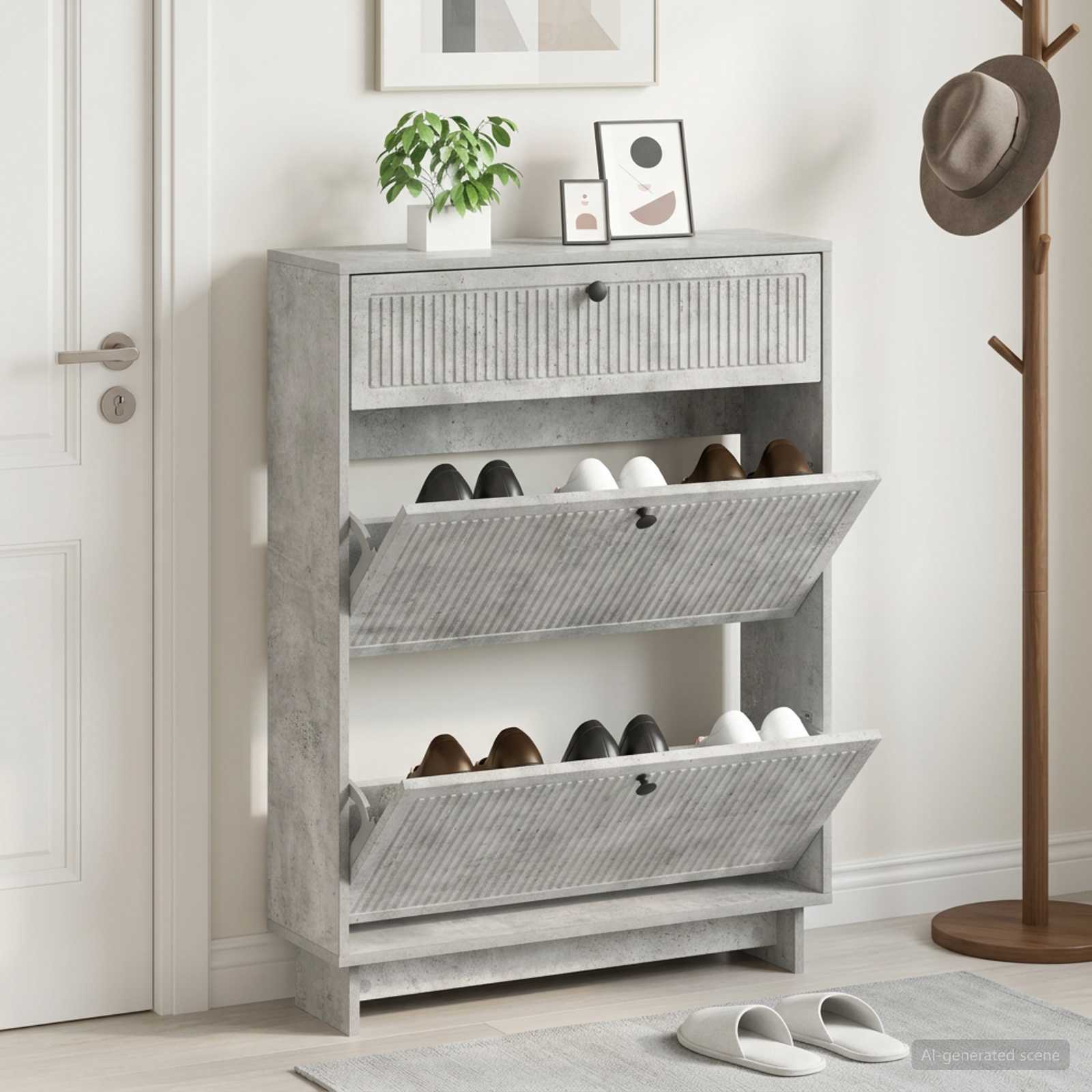 Mobile per scarpe EDE 78 x 24 x 103 cm Legno ingegnerizzato