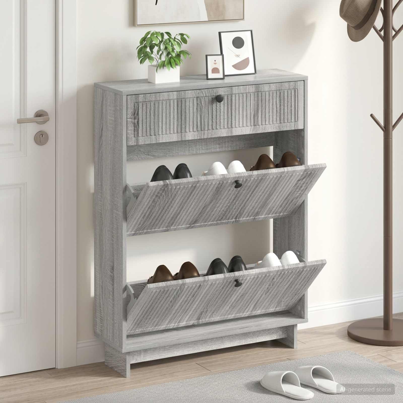 Mobile per scarpe EDE 78 x 24 x 103 cm Legno ingegnerizzato