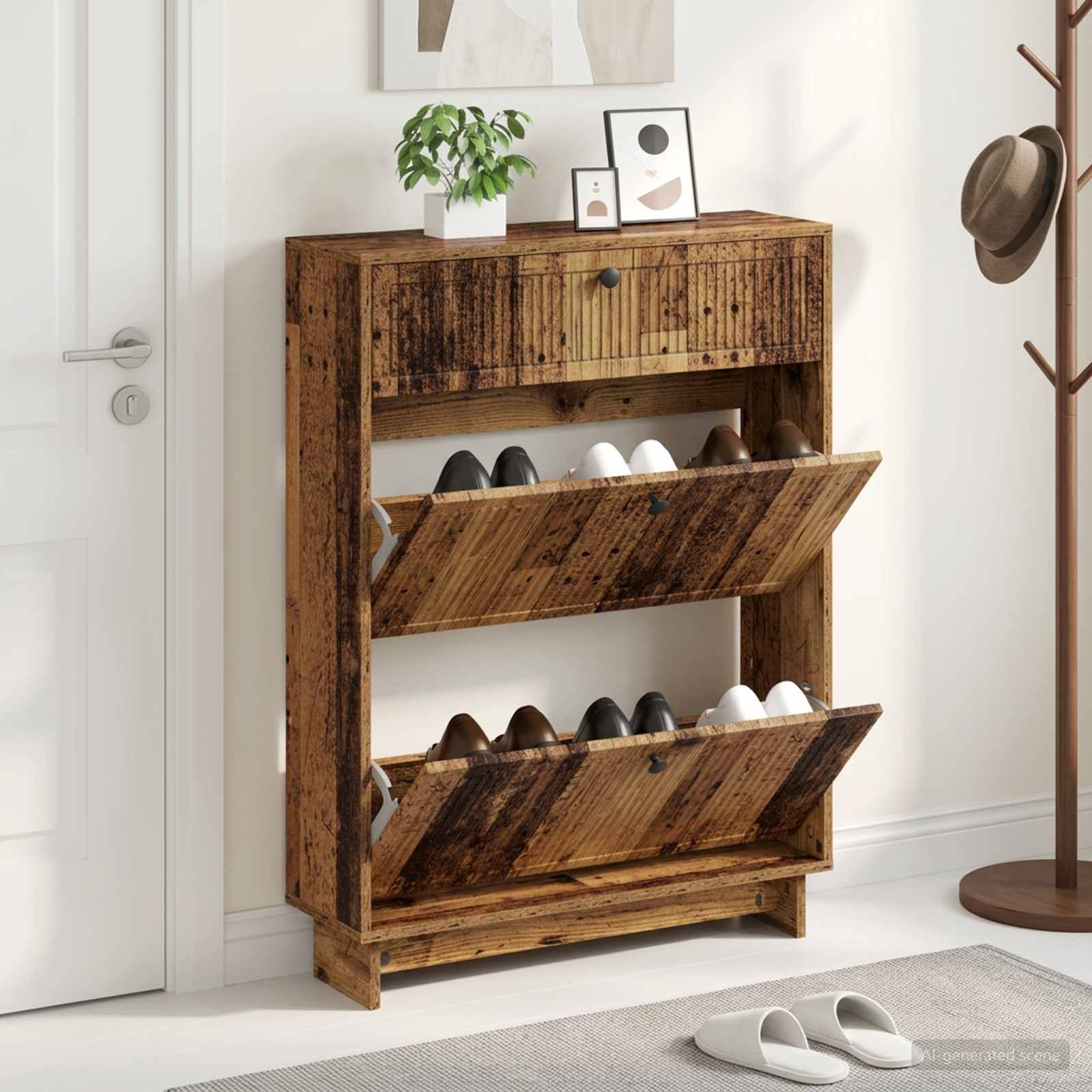 Mobile per scarpe EDE 78 x 24 x 103 cm Legno ingegnerizzato