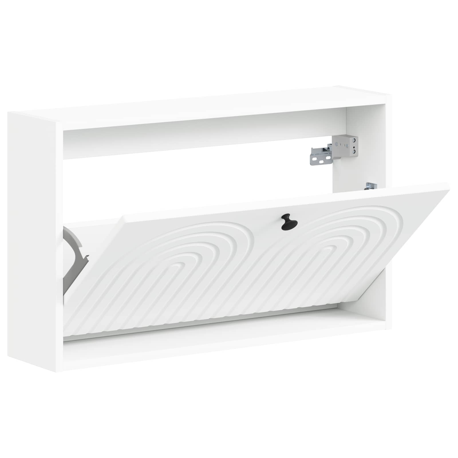 Mobiletto per Scarpe da Muro ALKMAAR 71 x 17 x 43 cm Bianco
