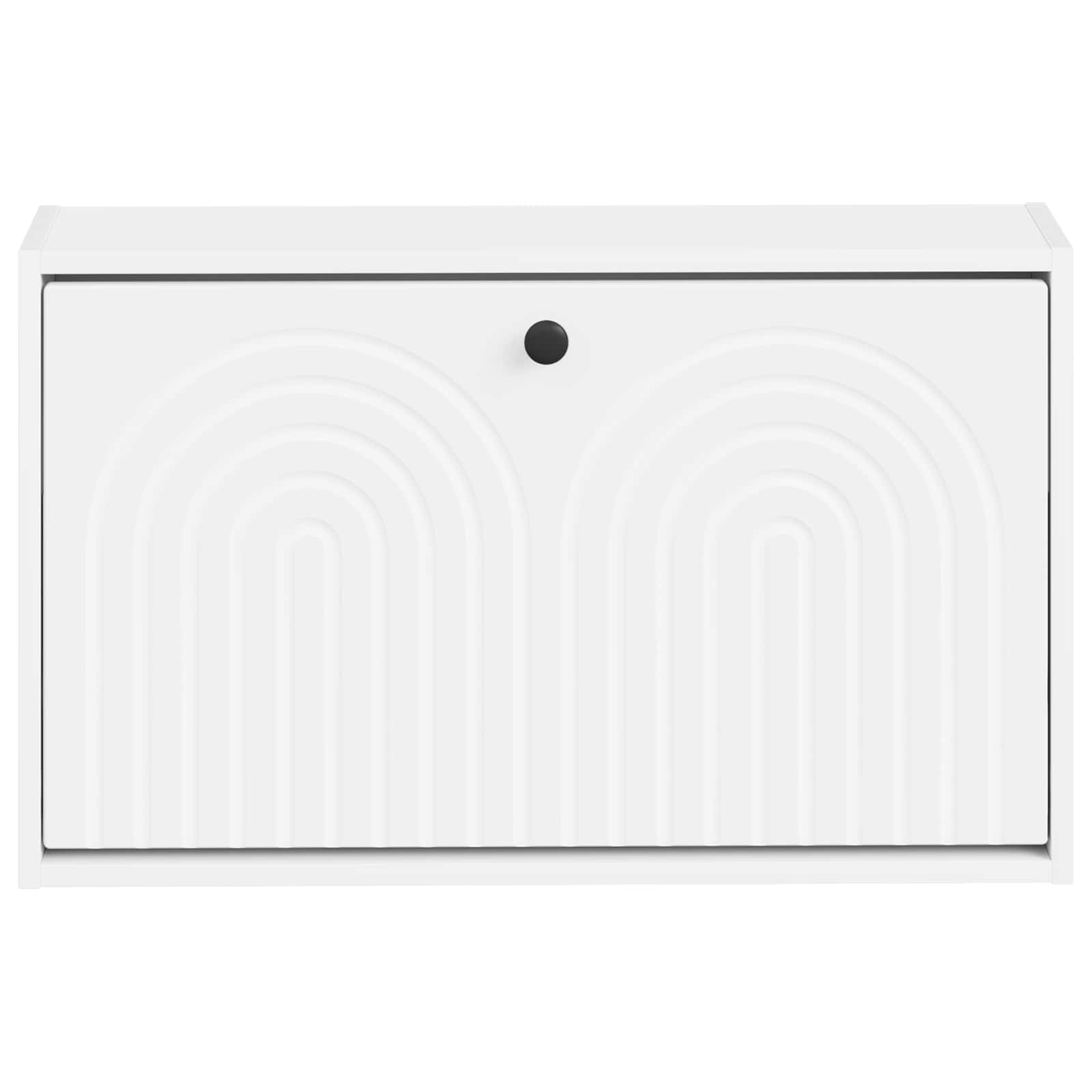 Mobiletto per Scarpe da Muro ALKMAAR 71 x 17 x 43 cm Bianco