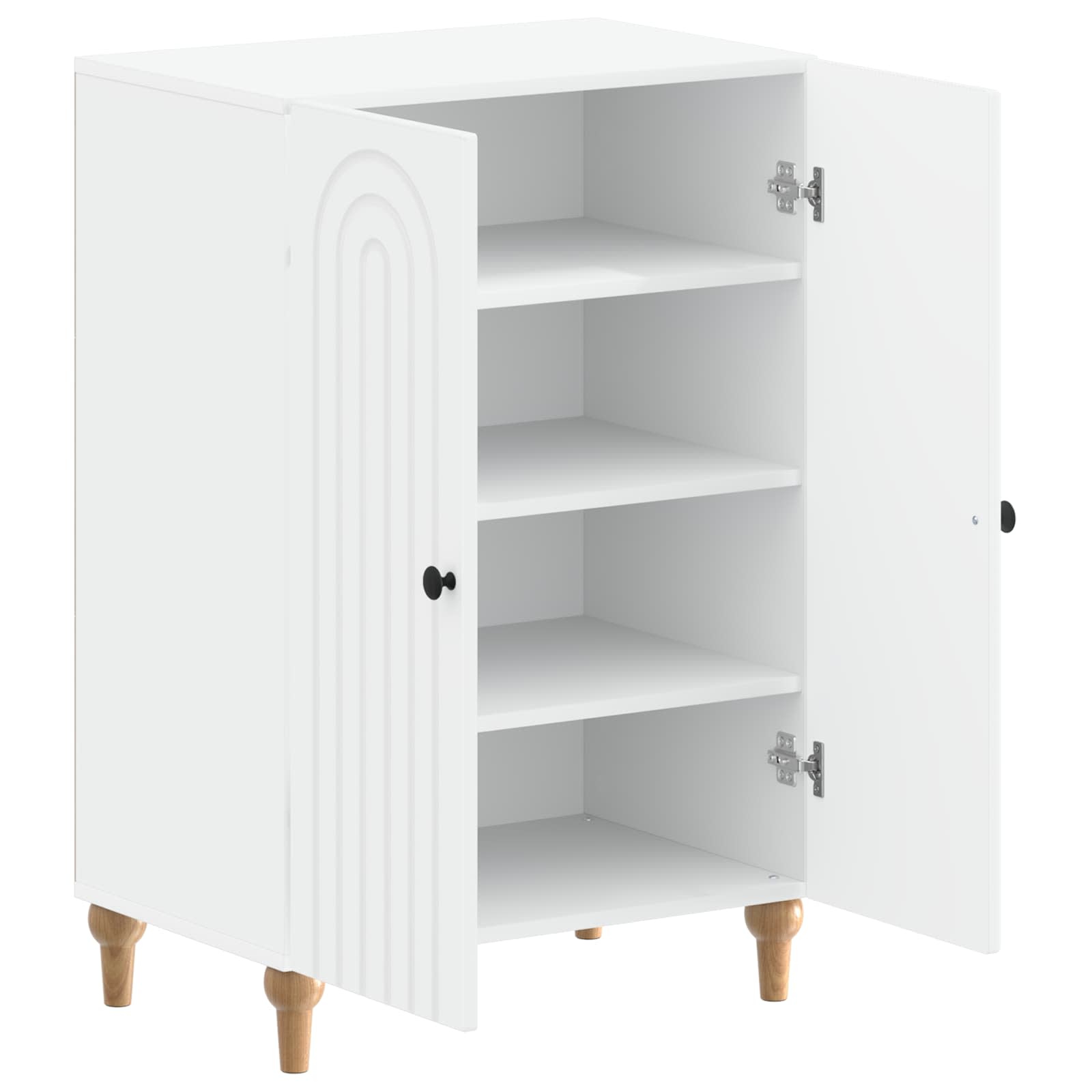 Mobile per scarpe ALKMAAR 59,5 x 39,5 x 90 cm Bianco