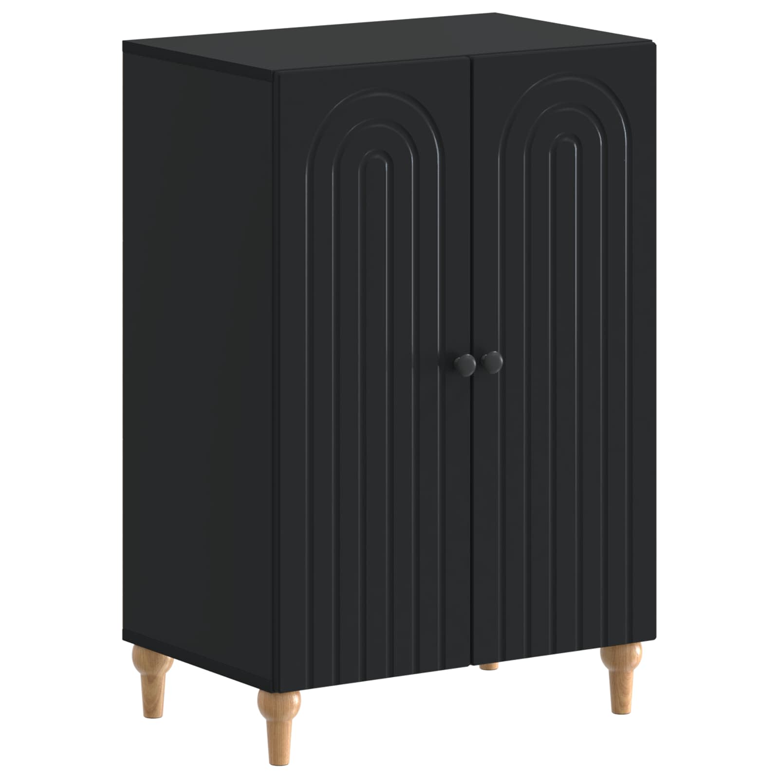 Mobile per scarpe ALKMAAR 59,5 x 39,5 x 90 cm Nero