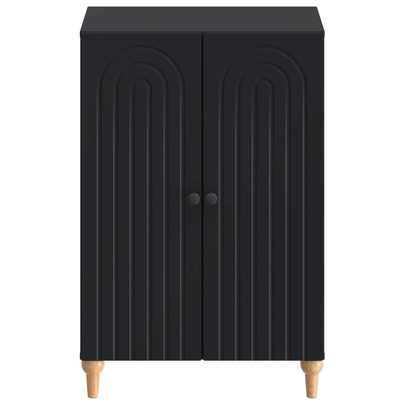 Mobile per scarpe ALKMAAR 59,5 x 39,5 x 90 cm Nero
