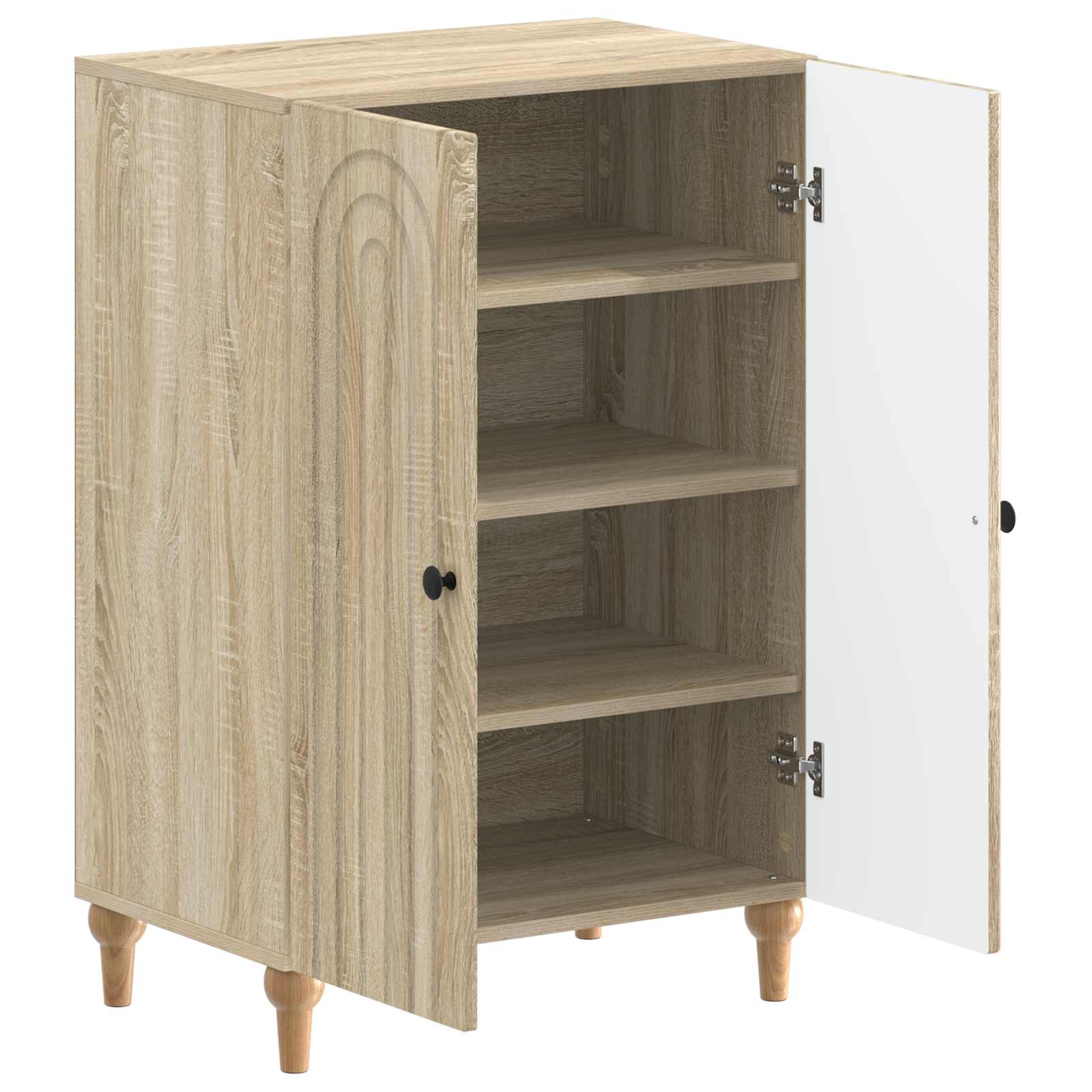 Mobile per scarpe ALKMAAR 59,5 x 39,5 x 90 cm Rovere Sonoma