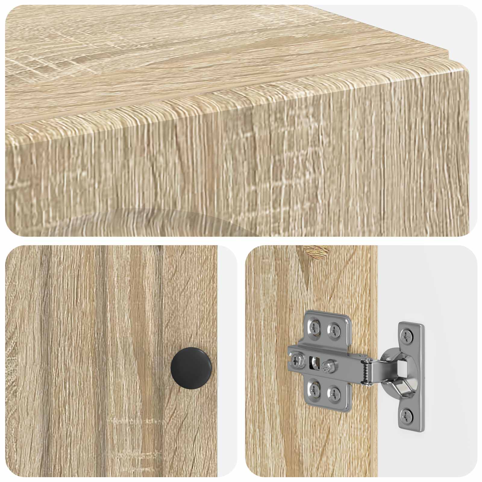 Mobile per scarpe ALKMAAR 59,5 x 39,5 x 90 cm Rovere Sonoma