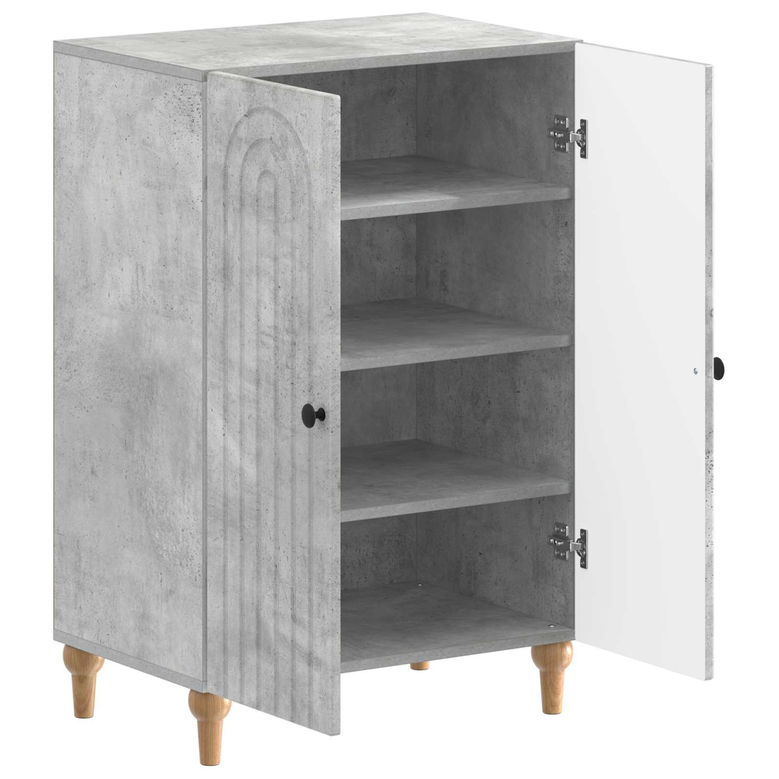 Mobile per scarpe ALKMAAR 59,5 x 39,5 x 90 cm Grigio Cemento
