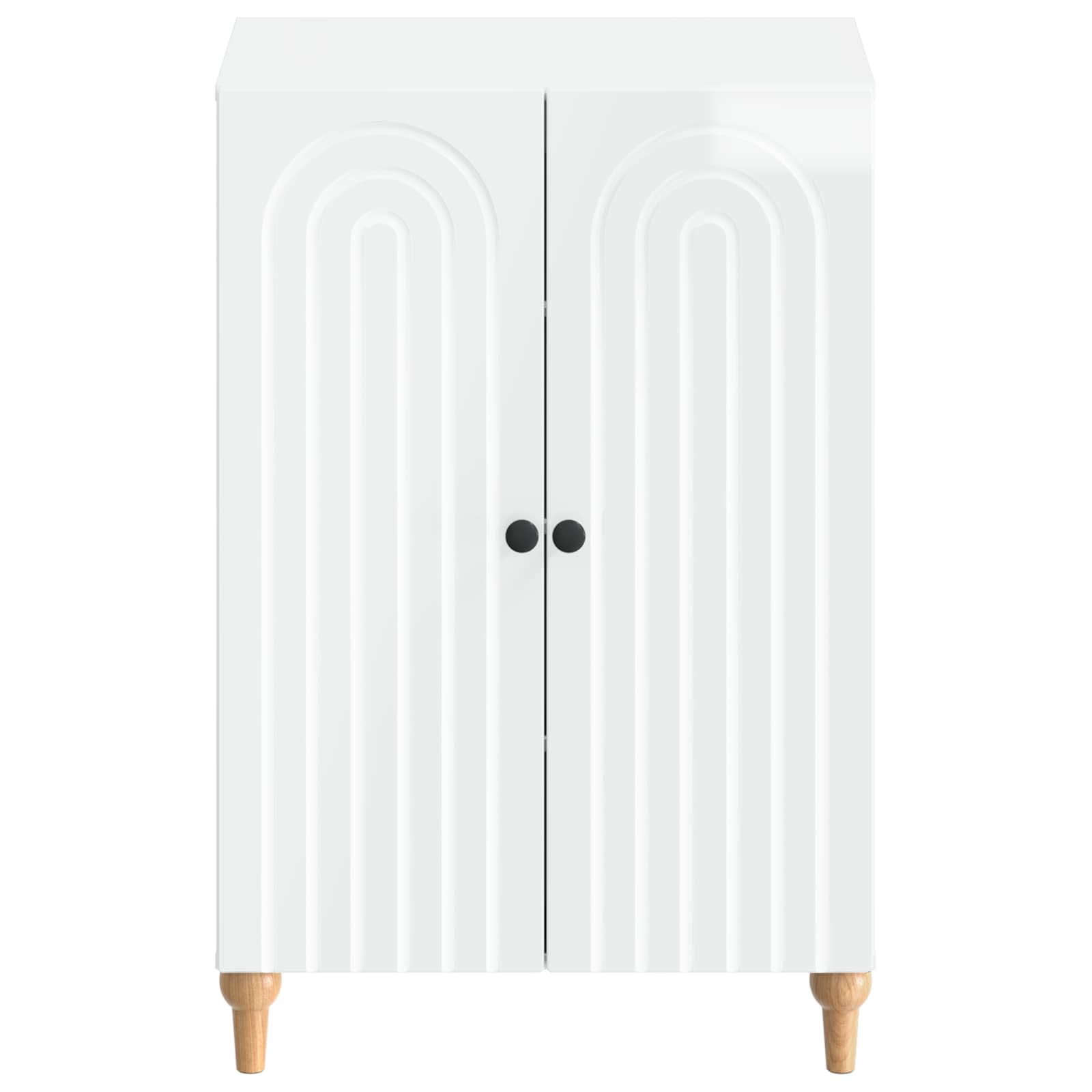 Mobile per scarpe ALKMAAR 59,5 x 39,5 x 90 cm Bianco Lucido