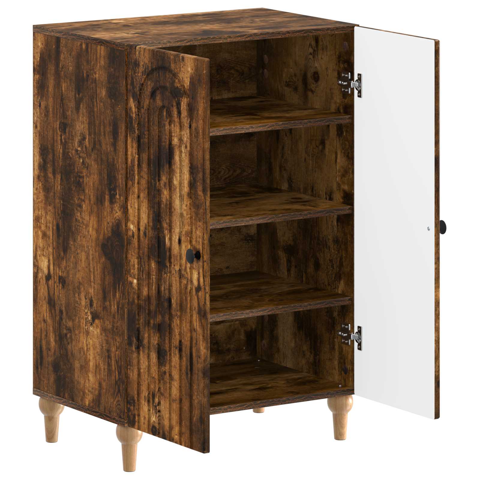 Mobile per scarpe ALKMAAR 59,5 x 39,5 x 90 cm Rovere Fumo