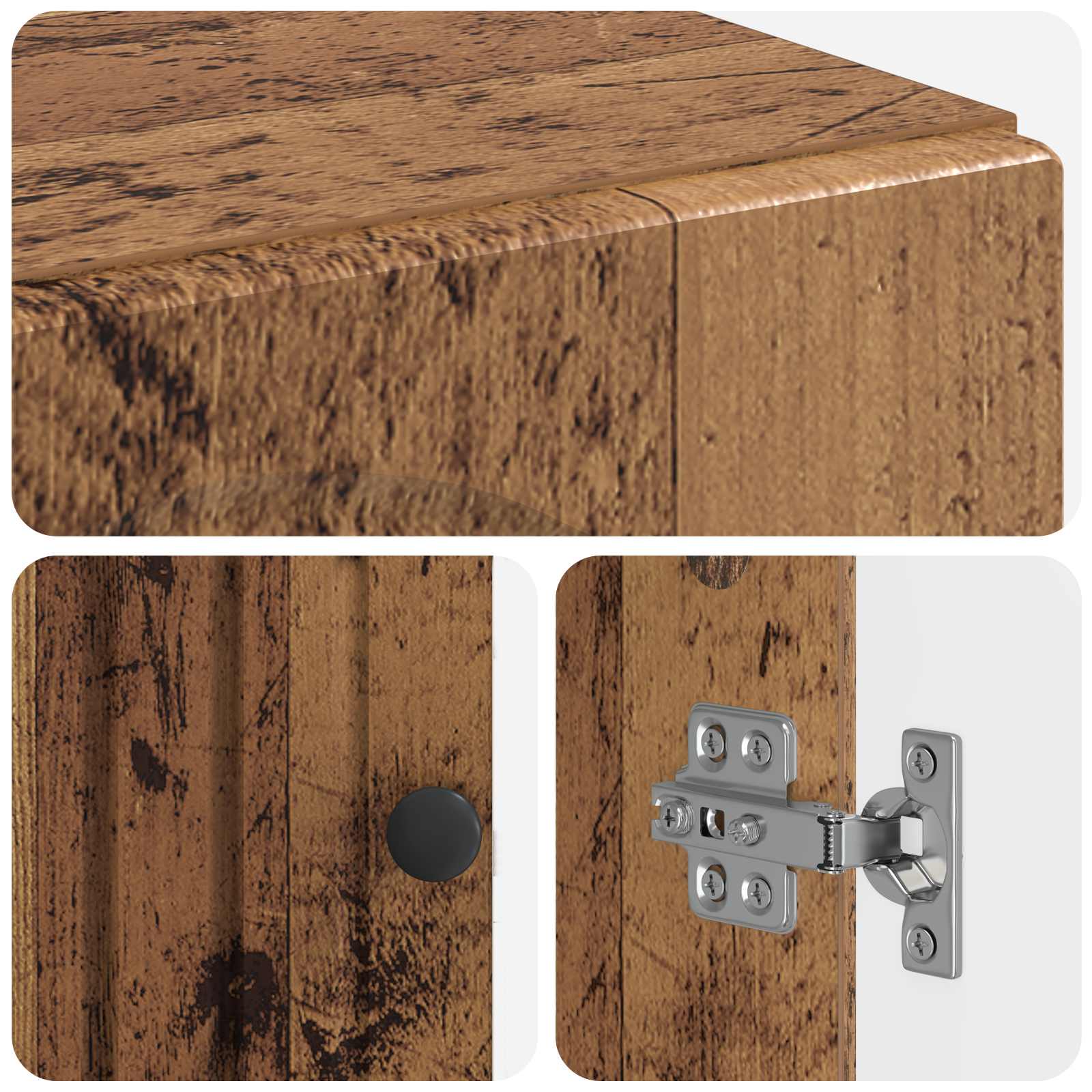 Mobile per scarpe ALKMAAR 59,5 x 39,5 x 90 cm Legno antico