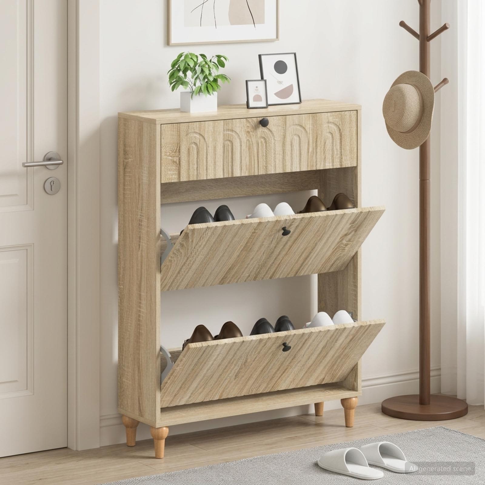 Mobile per scarpe ALKMAAR 78 x 24 x 103 cm Legno ingegnerizzato